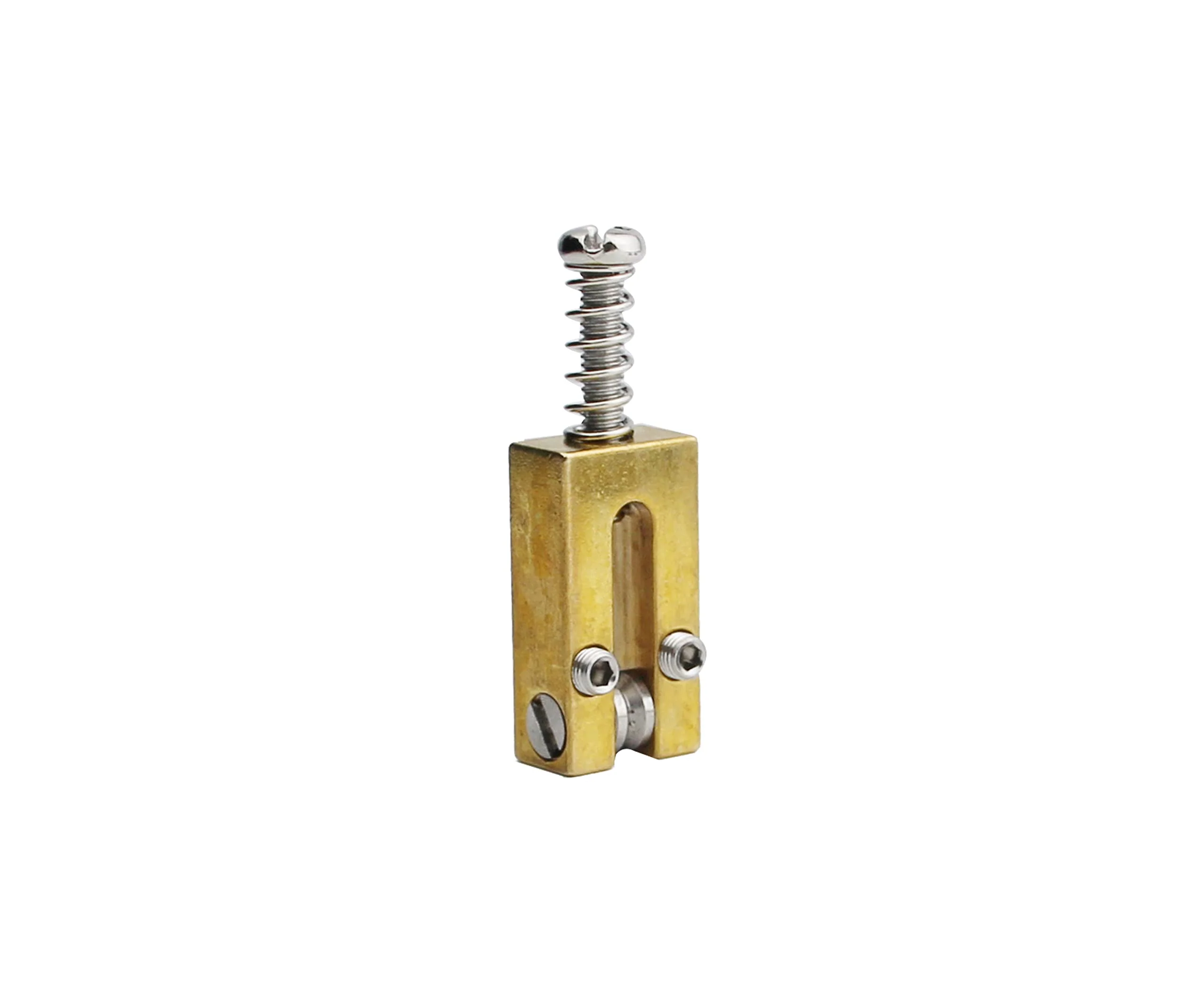 Guyker Brass Bridge Saddles - 10.5mm Roller Bridge Saddles Tremolo System Bridges Set Replacement for ST/TL Tele Strat Electric Guitar (Rectangle Type) String spacing: 10.5mm - new version - Image 5