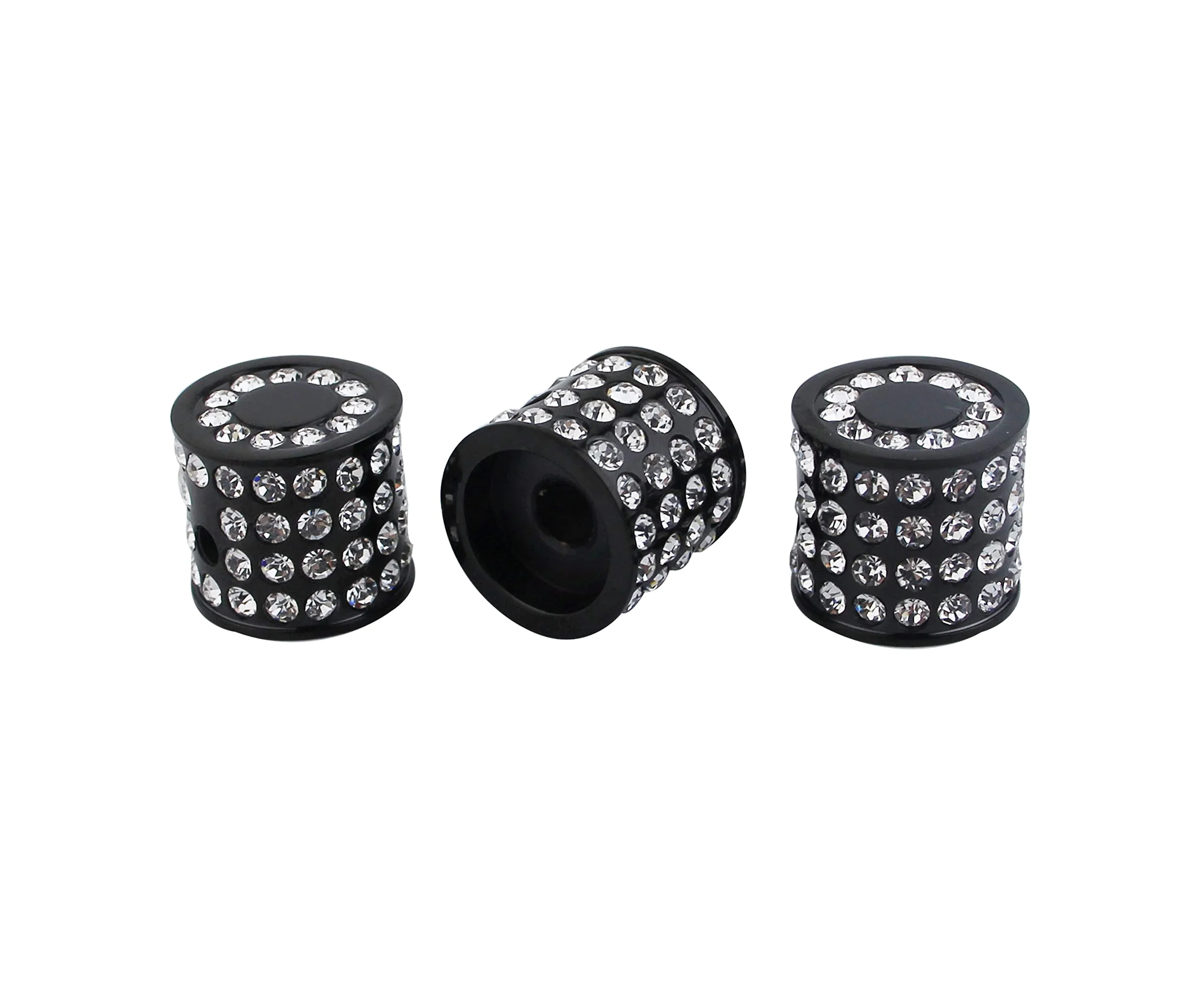 Guyker Diamond Style Guitar Bass Potentiometer Control Knobs with 6mm Dia. Shaft Pots - Stainless Steel Dome Speed Tone Volume Knob Replacement for Electric Guitar or Precision Bass - Black, CKB014 - Image 3