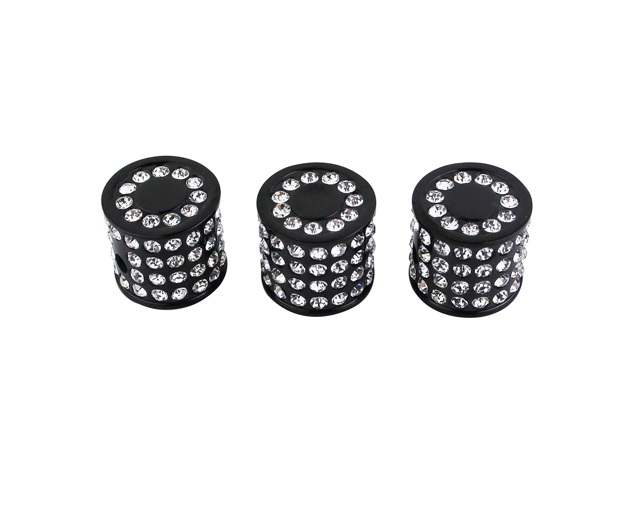 Guyker Diamond Style Guitar Bass Potentiometer Control Knobs with 6mm Dia. Shaft Pots - Stainless Steel Dome Speed Tone Volume Knob Replacement for Electric Guitar or Precision Bass - Black, CKB014 - Image 4