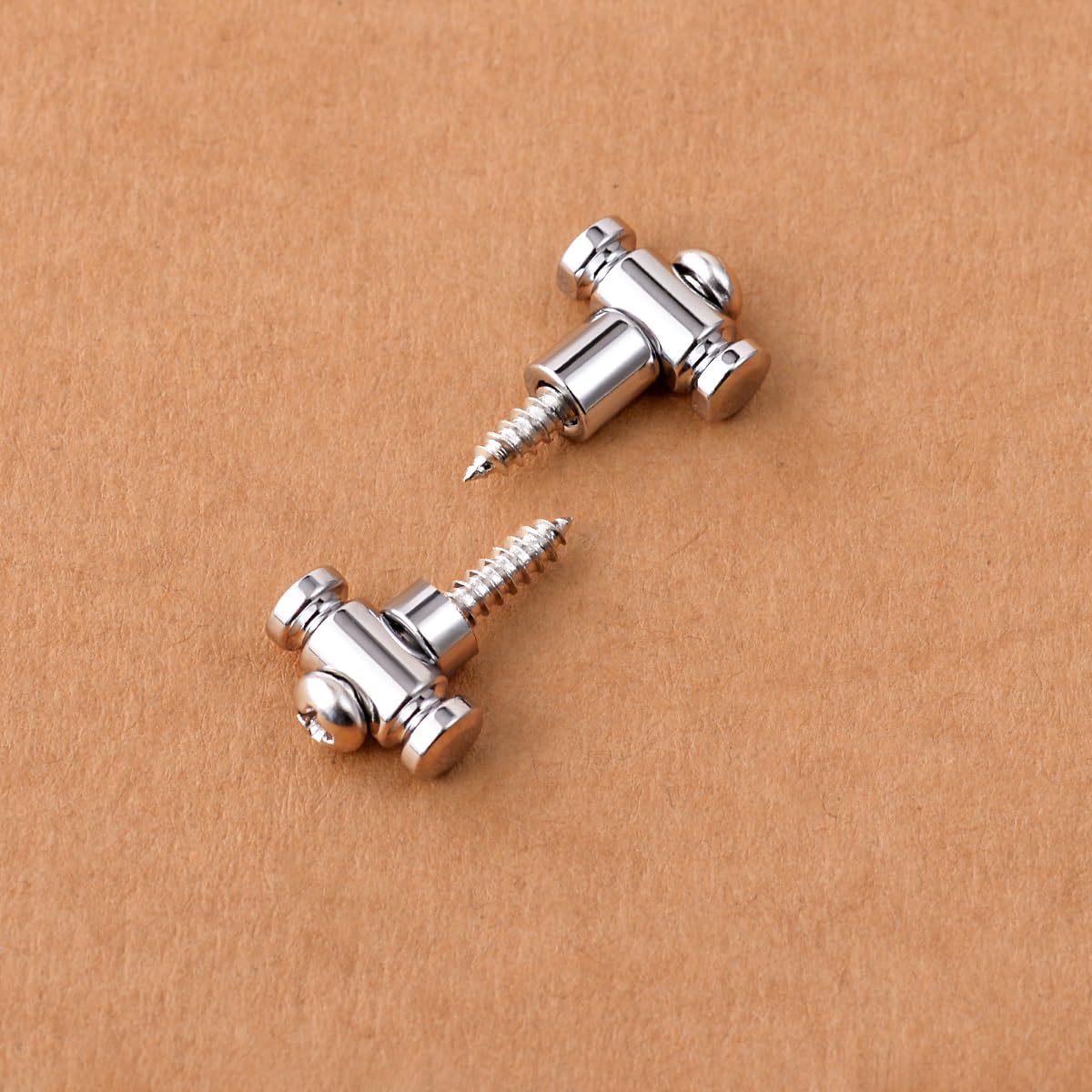 Guyker Guitar Roller String Retainers(Set of 2) – String Guide, Strings Trees Replacement Part for Electric Guitars, Chrome - Image 3