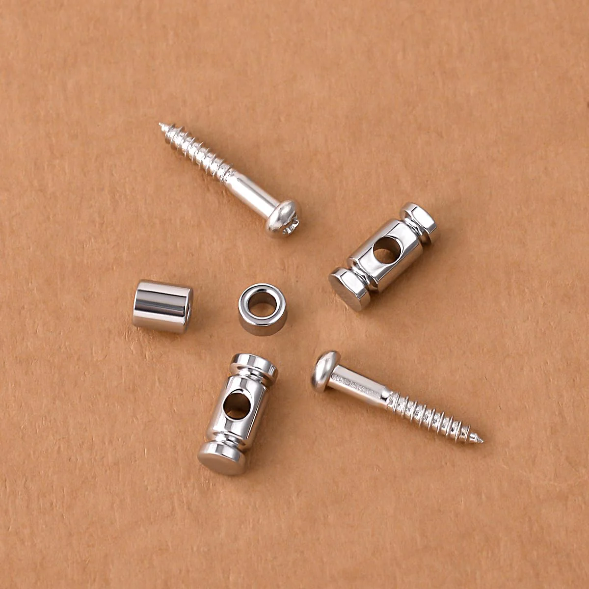 Guyker Guitar Roller String Retainers(Set of 2) – String Guide, Strings Trees Replacement Part for Electric Guitars, Chrome - Image 4