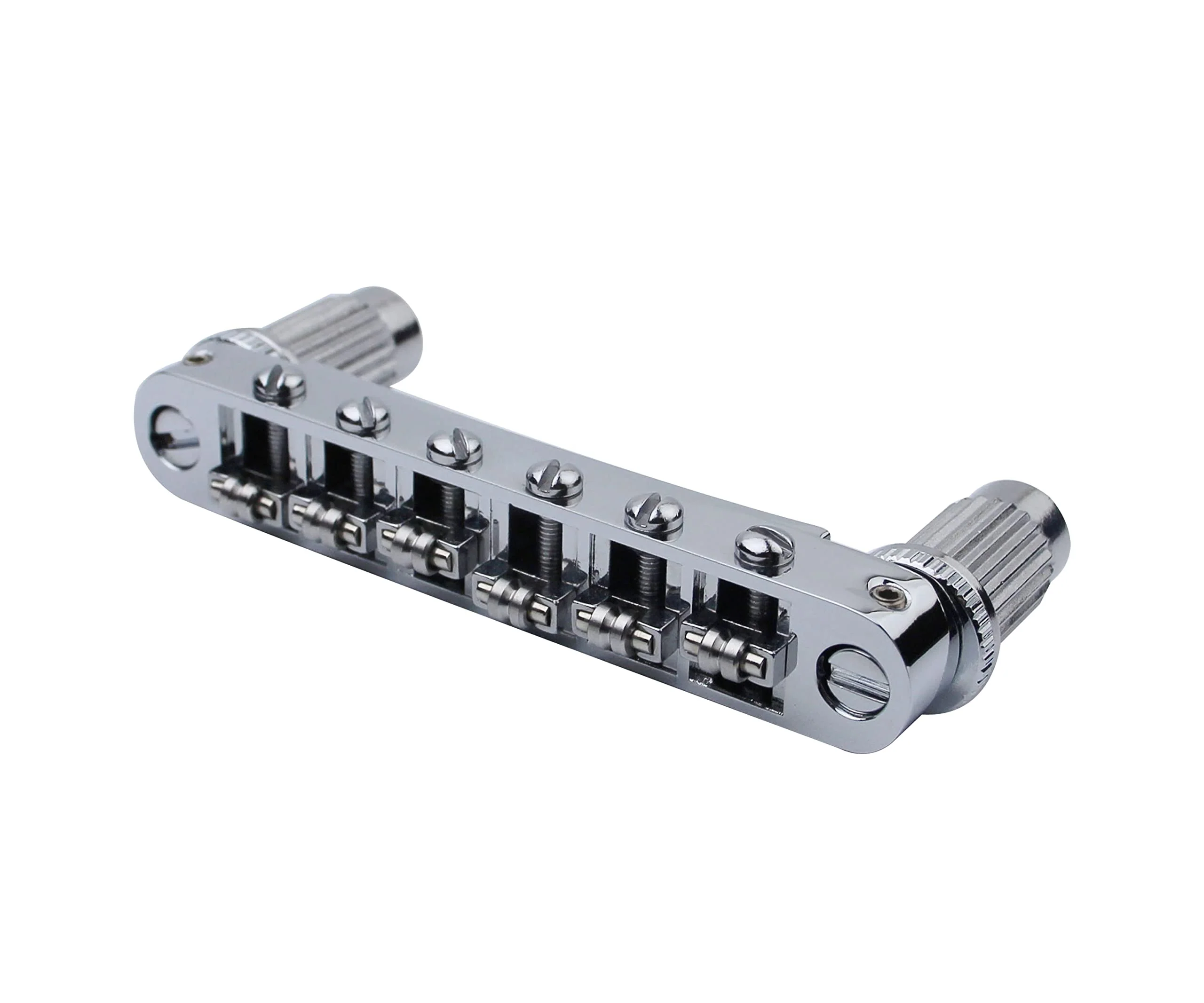 Guyker Guitar Tune-O-Matic Bridge and Stop Bar Tailpiece Combo Replacement Compatible with LP SG EPI 6 String Electric Guitar(GS001 + GM005, chrome) Chrome (Bridge + Tailpiece) - Image 3