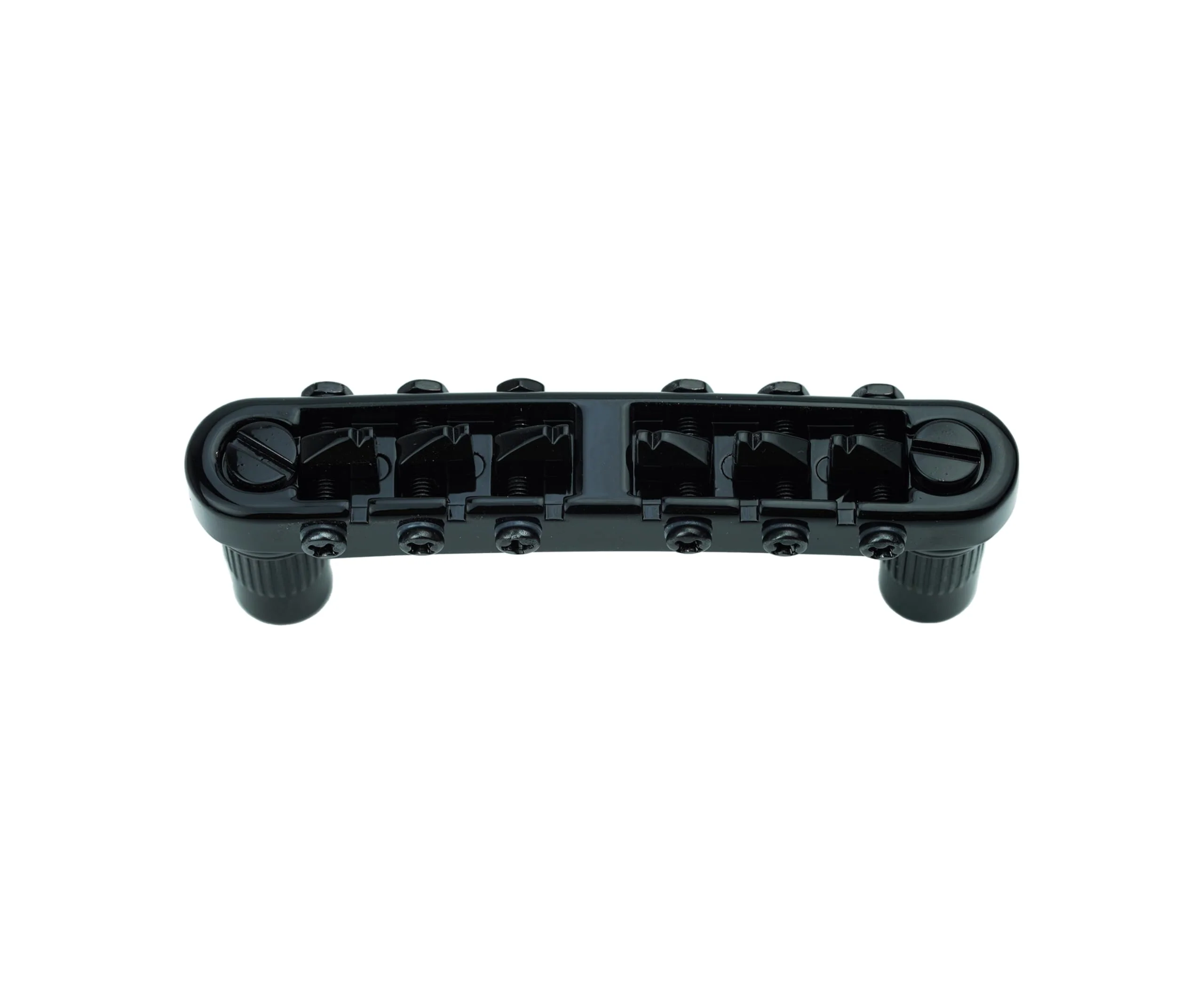 Guyker Guitar Tune O Matic Bridge with Studs for 6 String Electric Guitar (GM001, Black) - Image 3