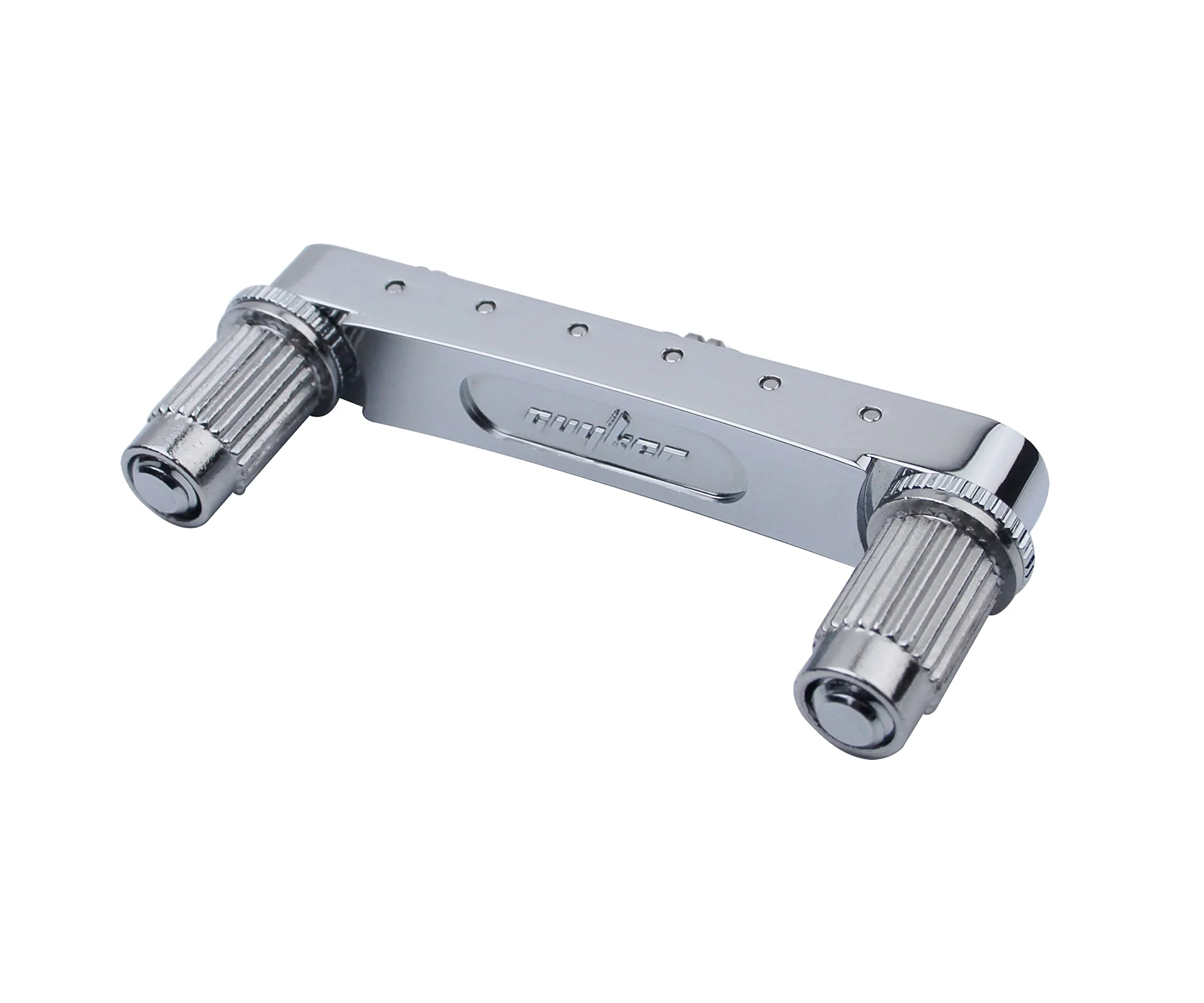 Guyker Guitar Tune-O-Matic Roller Saddle Bridge Replacement Part Compatible with Gibson Les Paul LP SG Style 6 String Electric Guitar - GM005, Chrome GM005 - Chrome - Image 3