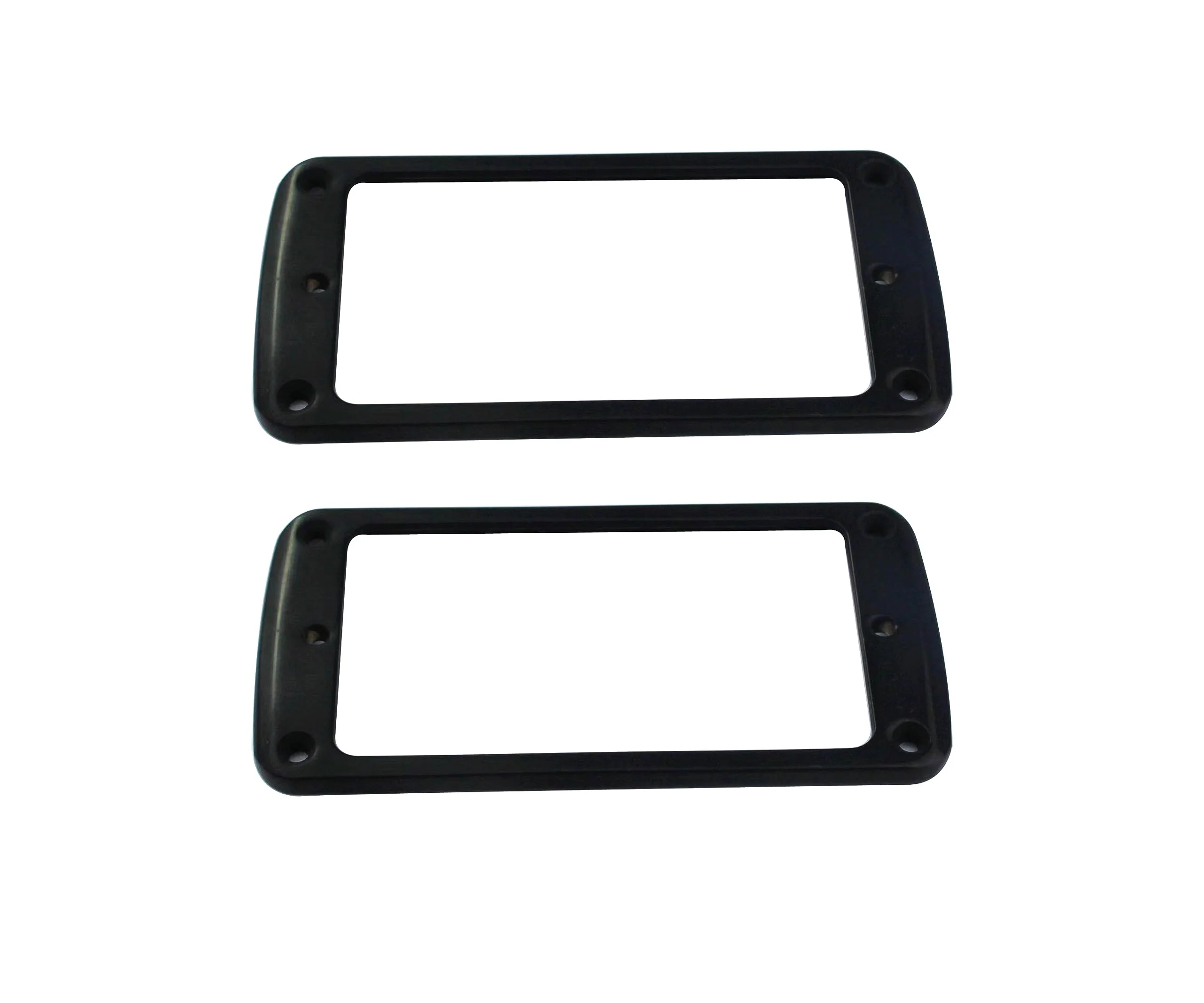 Guyker Metal Flat Humbucker Cover, Pickup Mounting Ring Set - Bridge Neck Pickups Frame Replacement Part for Electric Guitar or Precision Bass(2PCS, PR005 black) PR005, black
