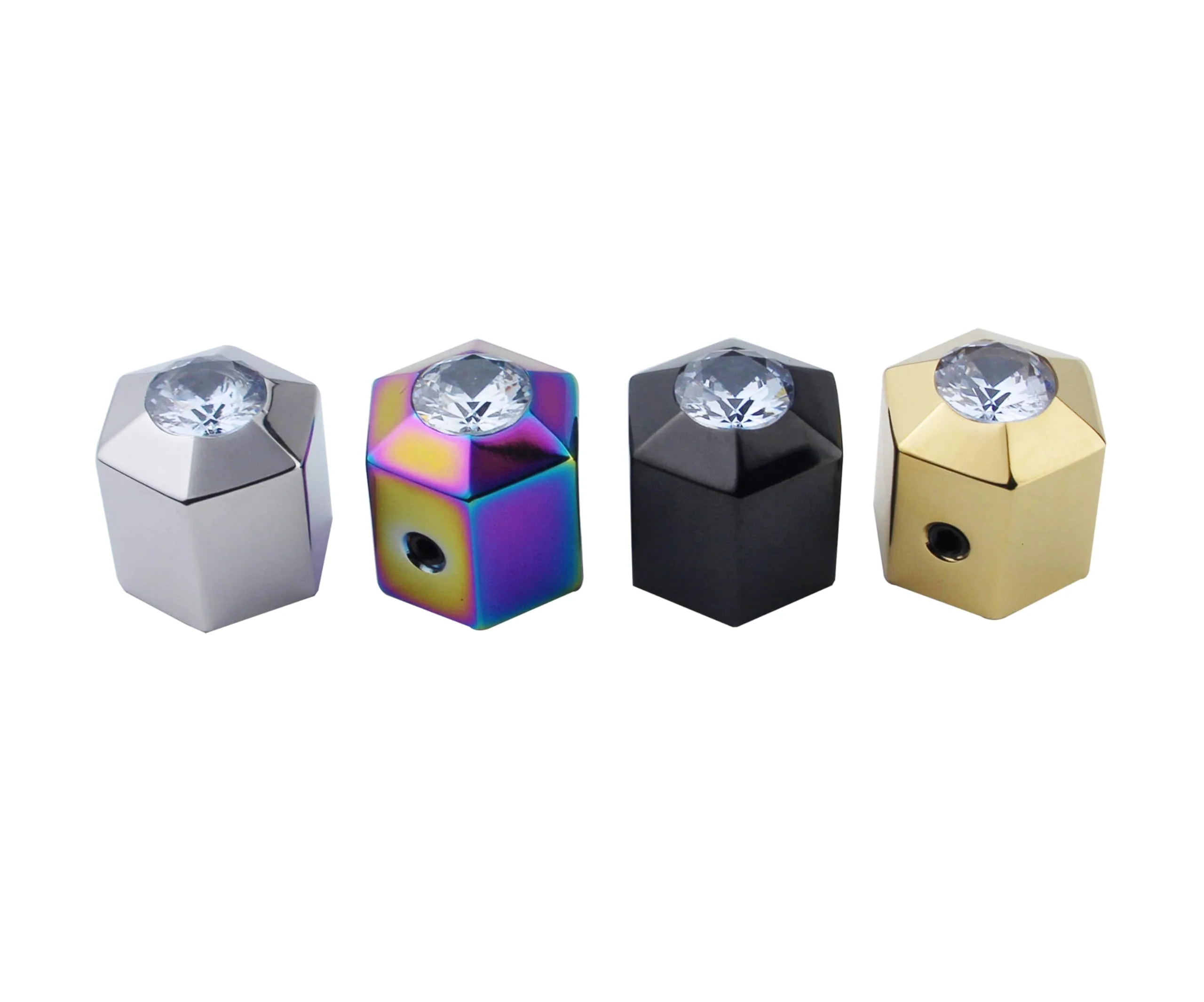 Guyker Potentiometer Control Knobs with 6mm Dia. Shaft Pots - 3PCS High Grade Stainless Steel Speed Tone Volume Knob with Diamond Top Replacement for Electric Guitar or Precision Bass, CKB024 chrome - Image 6