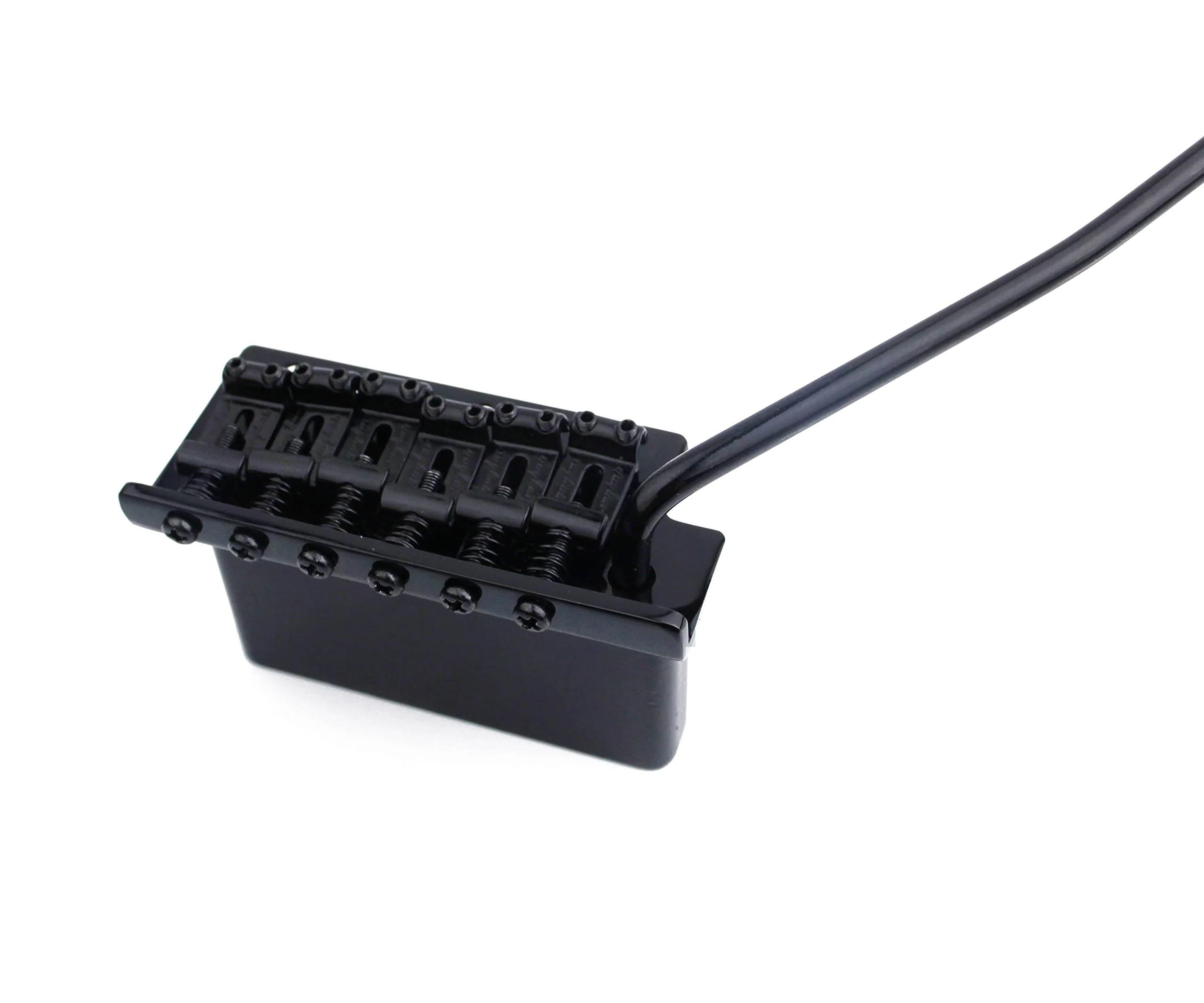 Guyker Tremolo Bridge Vintage Bent Steel Saddles and Zinc Block Compatible with Start ST Electric Guitar (GG-1004, Black) Zinc Block, Black - Image 3