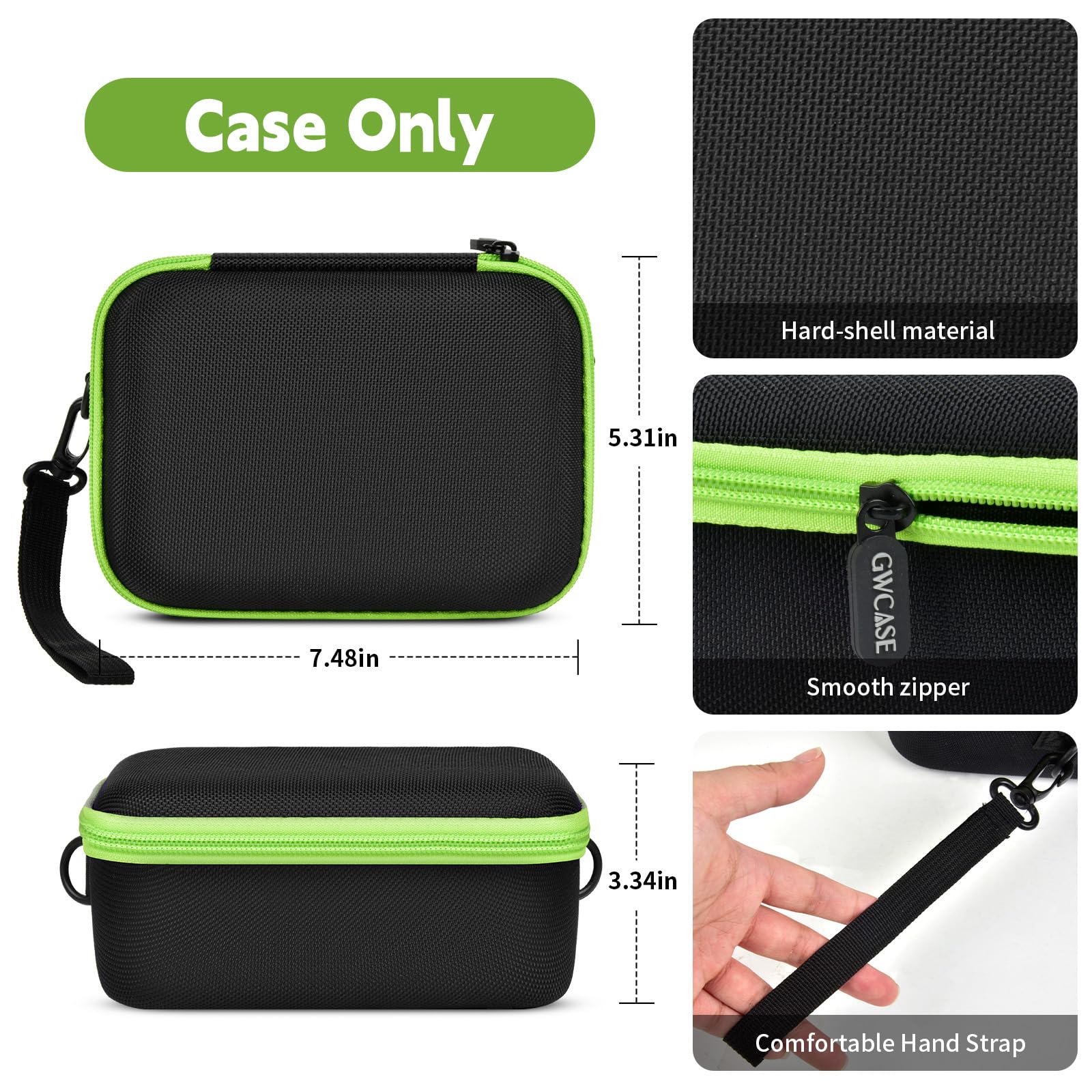 GWCASE Portable Carrying Storage Case Compatible with LeapFrog Magic Adventures Binoculars and Accessories, Protective Organizer Box for Outdoor Travel and Exploration（Bag Only） Black - Image 2