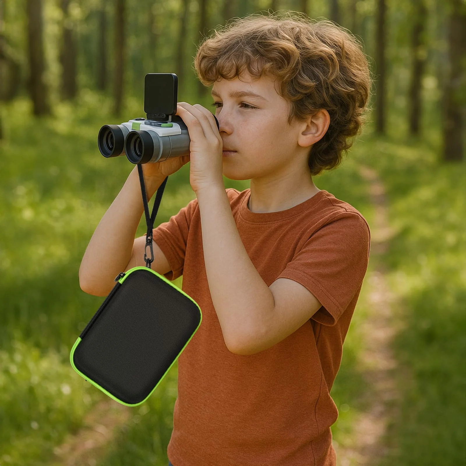GWCASE Portable Carrying Storage Case Compatible with LeapFrog Magic Adventures Binoculars and Accessories, Protective Organizer Box for Outdoor Travel and Exploration（Bag Only） Black - Image 4