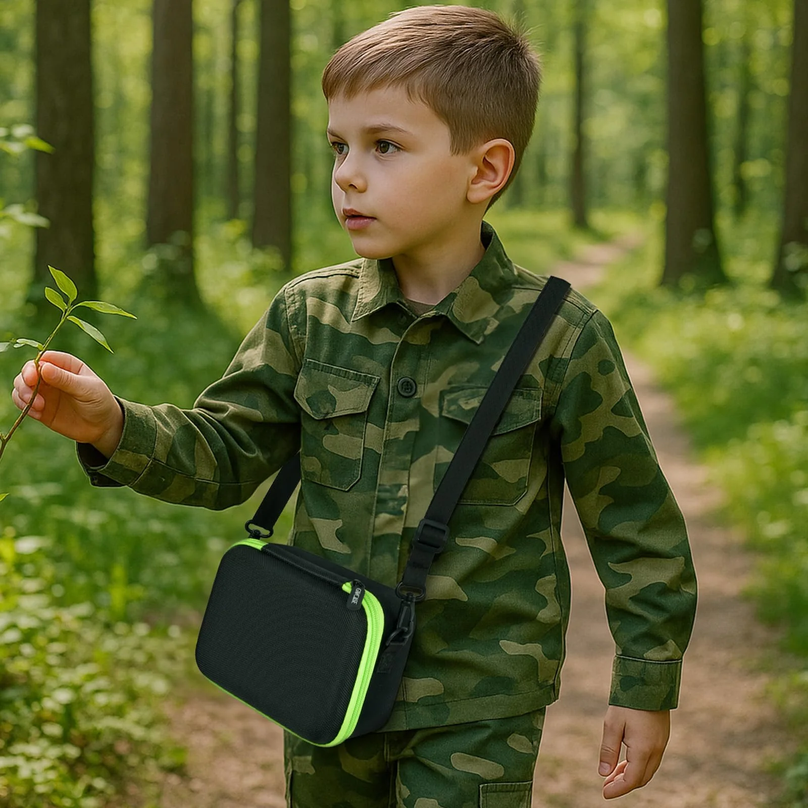 GWCASE Portable Carrying Storage Case Compatible with LeapFrog Magic Adventures Binoculars and Accessories, Protective Organizer Box for Outdoor Travel and Exploration（Bag Only） Black - Image 5
