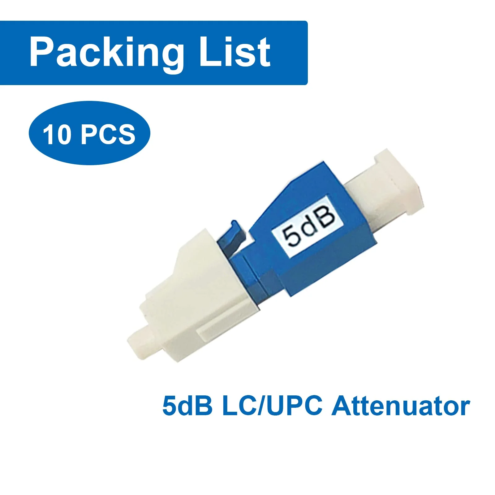 GwliUni 10Pcs LC Fiber Optic attenuator, Fiber Signal Attenuation Converter, LC Inserts Connector Single Mode (LC-UPC, 5dB) LC-UPC - Image 7