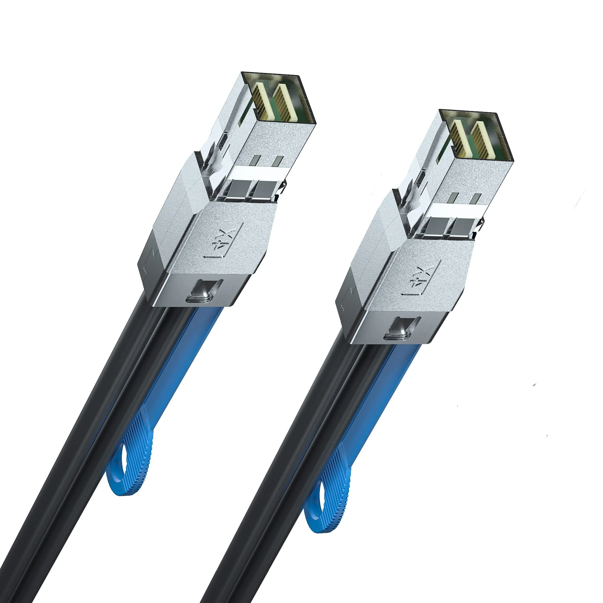 H!Fiber.com 12G External Mini SAS HD SFF-8644 to Mini SAS SFF-8644 Cable, High Density HD Cable, 1-Meter(3.3ft), for Hard Disk Server, SAN, Raid Card 1m(3.3ft) SFF-8644 to SFF-8644 - Image 2