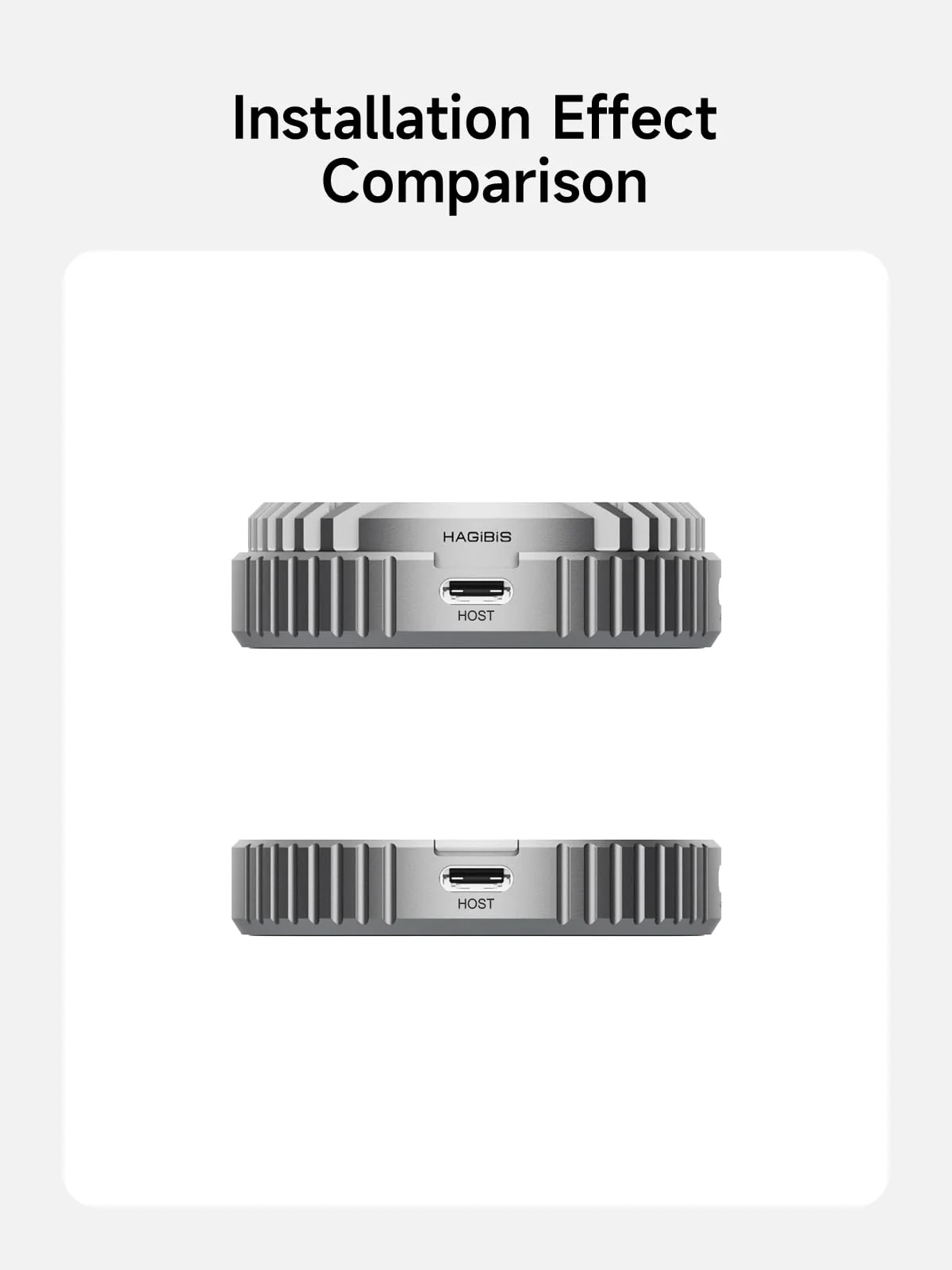 Hagibis Heat Dissipation Fins Cover for MC100 Magnetic M.2 2230 NVMe SSD Enclosure with Magsafe for iPhone 15 Pro Max ProRes, Cooling Upper Cover MC100 Replacement Parts - Image 5