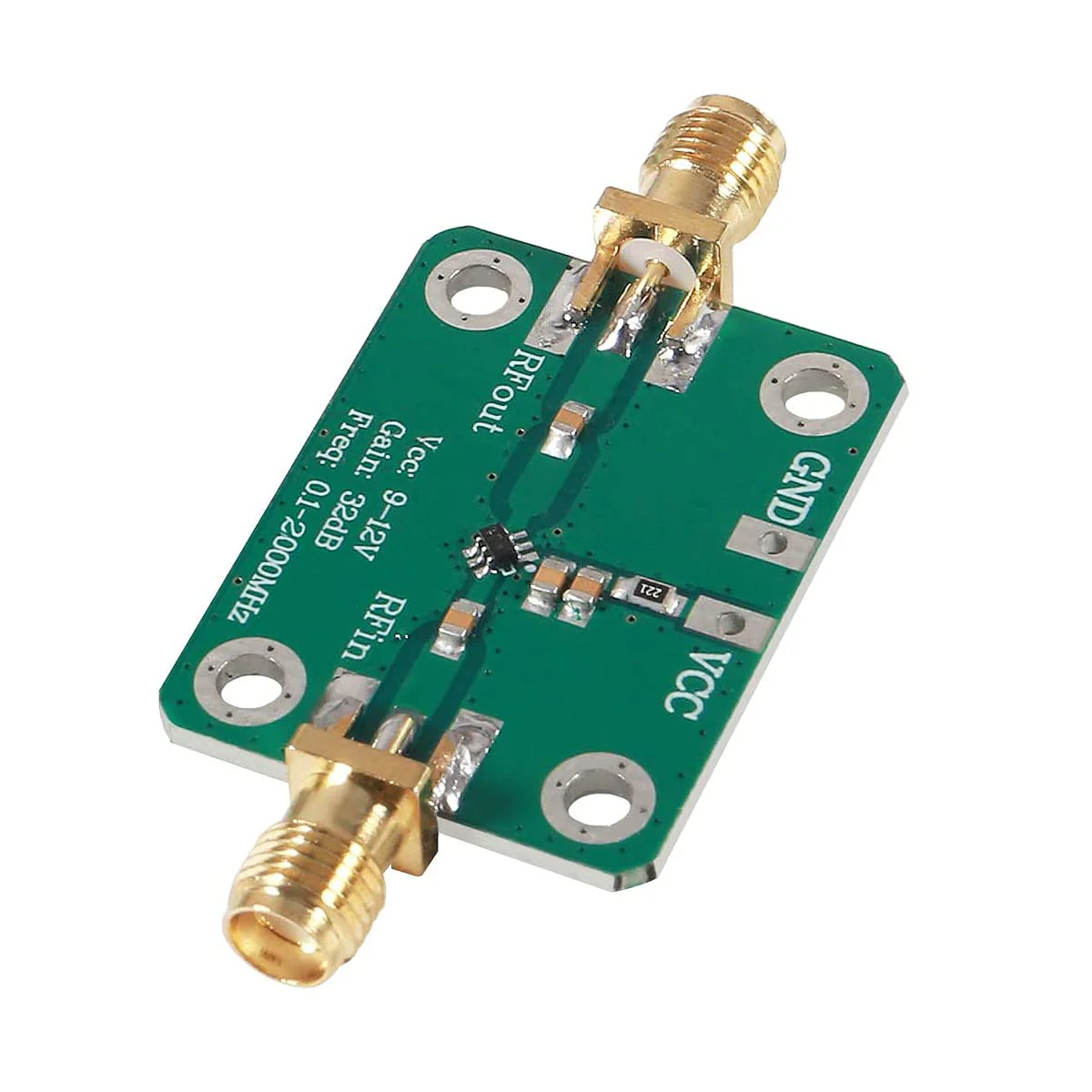 Hailege 0.1-2000MHz RF Broadband Amplifier 30dB Low Noise LNA Amplifier High Gain AMP Module DC 6-12V - Image 2
