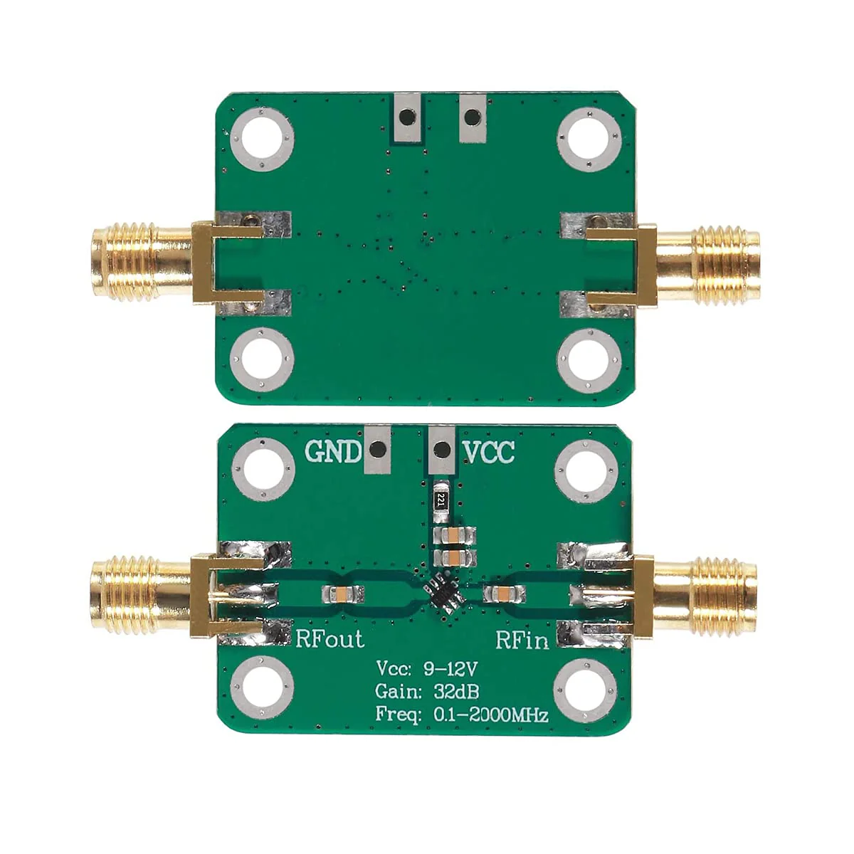Hailege 0.1-2000MHz RF Broadband Amplifier 30dB Low Noise LNA Amplifier High Gain AMP Module DC 6-12V - Image 3