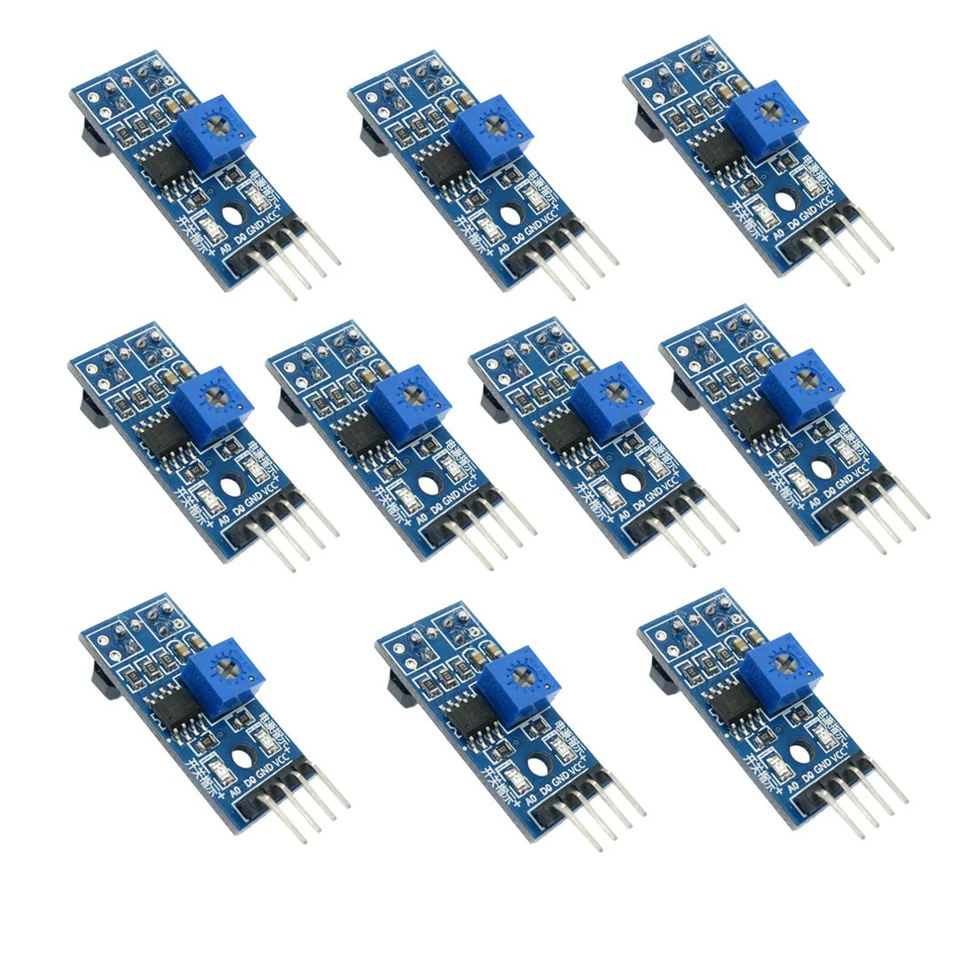 Hailege 10pcs TCRT5000 Infrared Reflective Sensor IR Photoelectric Switch Barrier Line Obstacle Avoidance Module Tracing Sensor Tracing Module for Arduino Smart Car Robot - Image 2