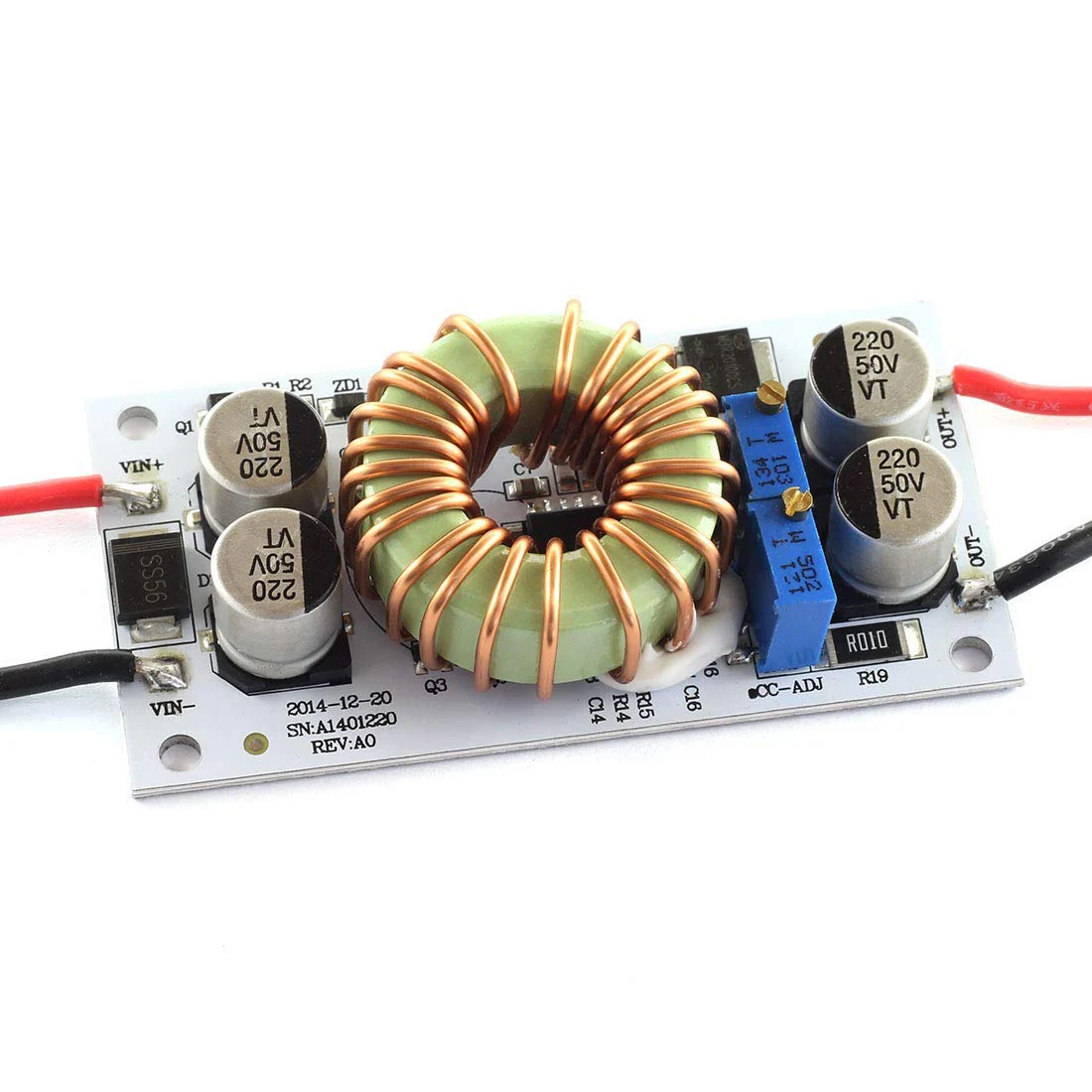 Hailege 250W DC-DC Boost Step-up Module, 10-40V to 10-50V, 6A Adjustable, Constant Voltage, Constant Current, 150KHz, 6A, 250W - Image 2