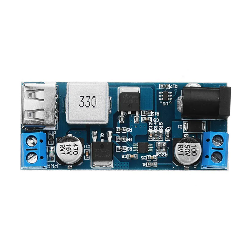 Hailege 2pcs 24V/12V to 5V/5A Power Module DC-DC Step-Down Power Supply Converter with USB Port - Image 2