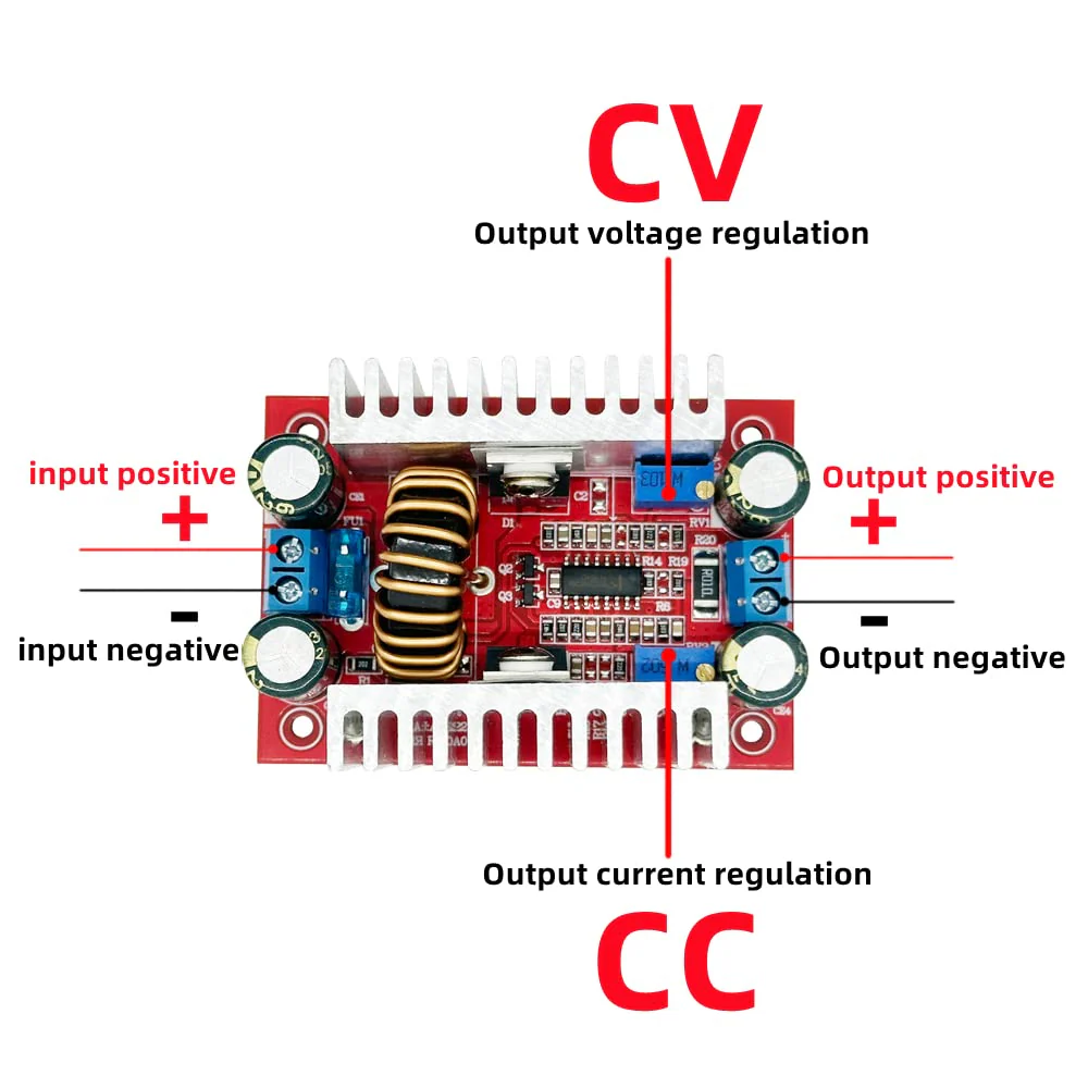Hailege 2pcs 400W 15A DC Step Up Boost Power Module 8.5-50V to 10-60V Constant Current Adjustable Transformer Voltage Amplifier LED Drive Module - Image 3
