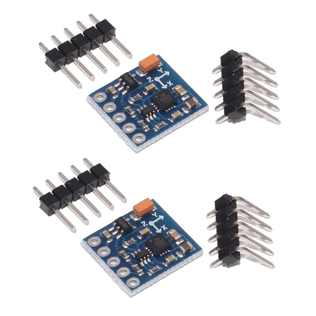 Hailege 2pcs GY-271 HMC5883L 3-5V IIC Triple Axis Compass Magnetic Sensor Module Electronic Compass Module