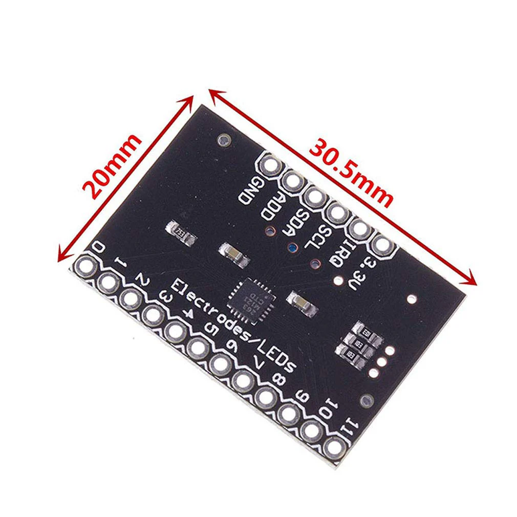 Hailege 2pcs MPR121-Breakout-V12 Proximity Keyboard Touch Sensor Capacitive Touch Sensor - Image 5