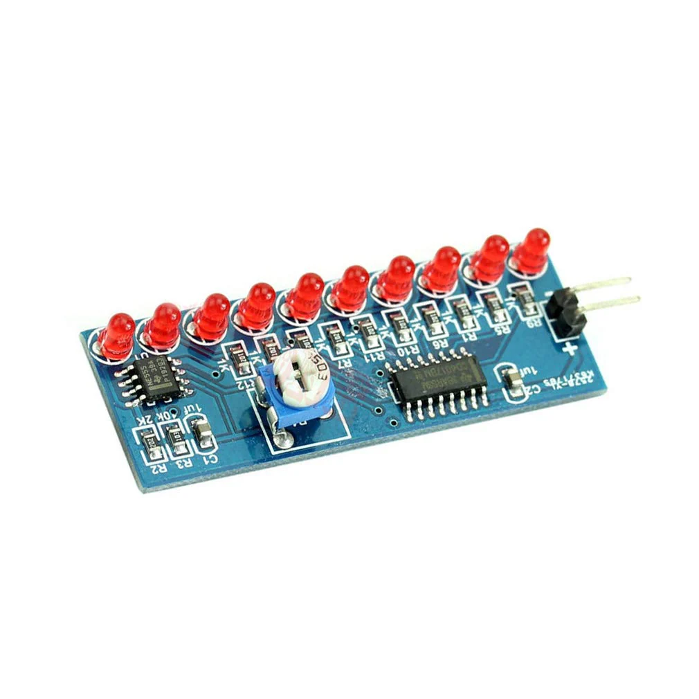 Hailege 2pcs NE555+CD4017 Running LED Flow LED Light Electronic Production Suite DIY Kit 2.5-14.5V - Image 4
