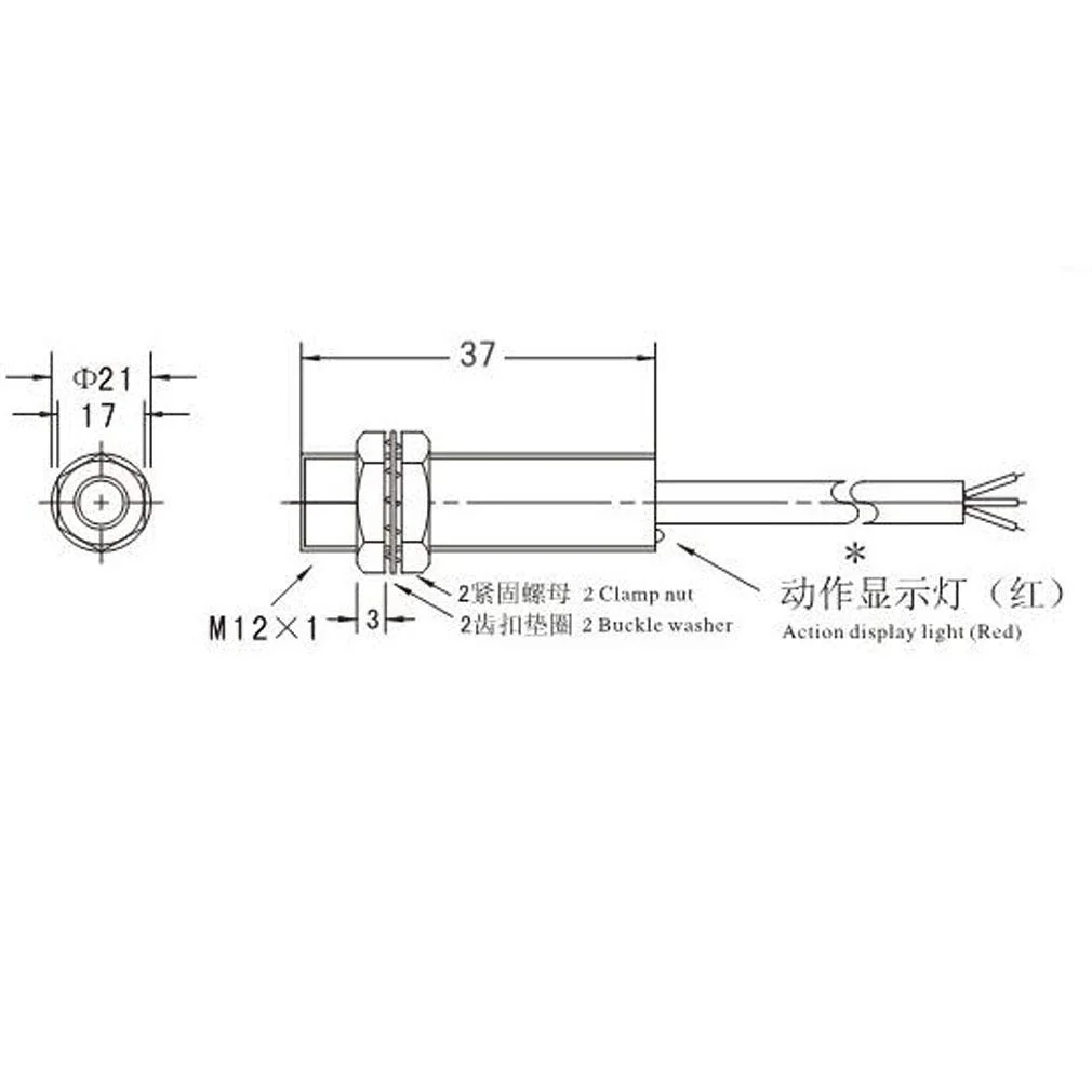 Hailege 2pcs NJK-5002C Hall Effect Sensor Proximity Switch NPN 3-Wire Normally Open - Image 5