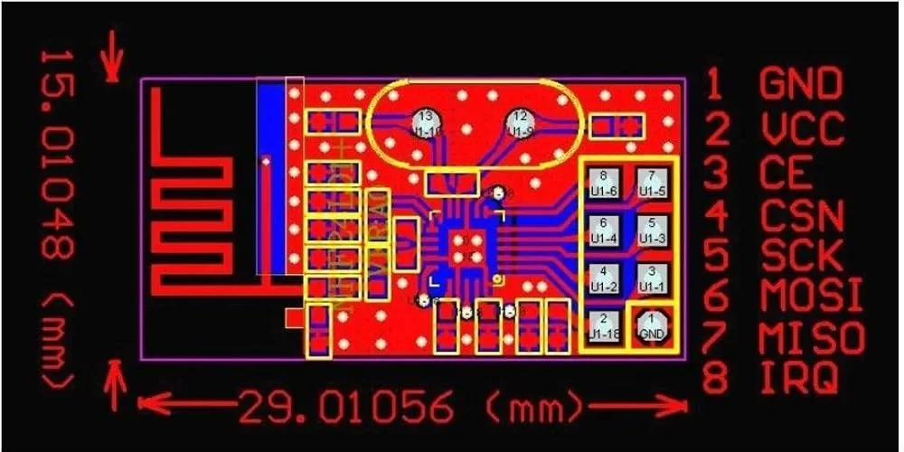 Hailege 4pcs NRF24L01+ 2.4G Wireless Transceiver Module Wireless Transceiver Radio Transceiver Module RF PI ARM Wireless Model 200M - Image 6
