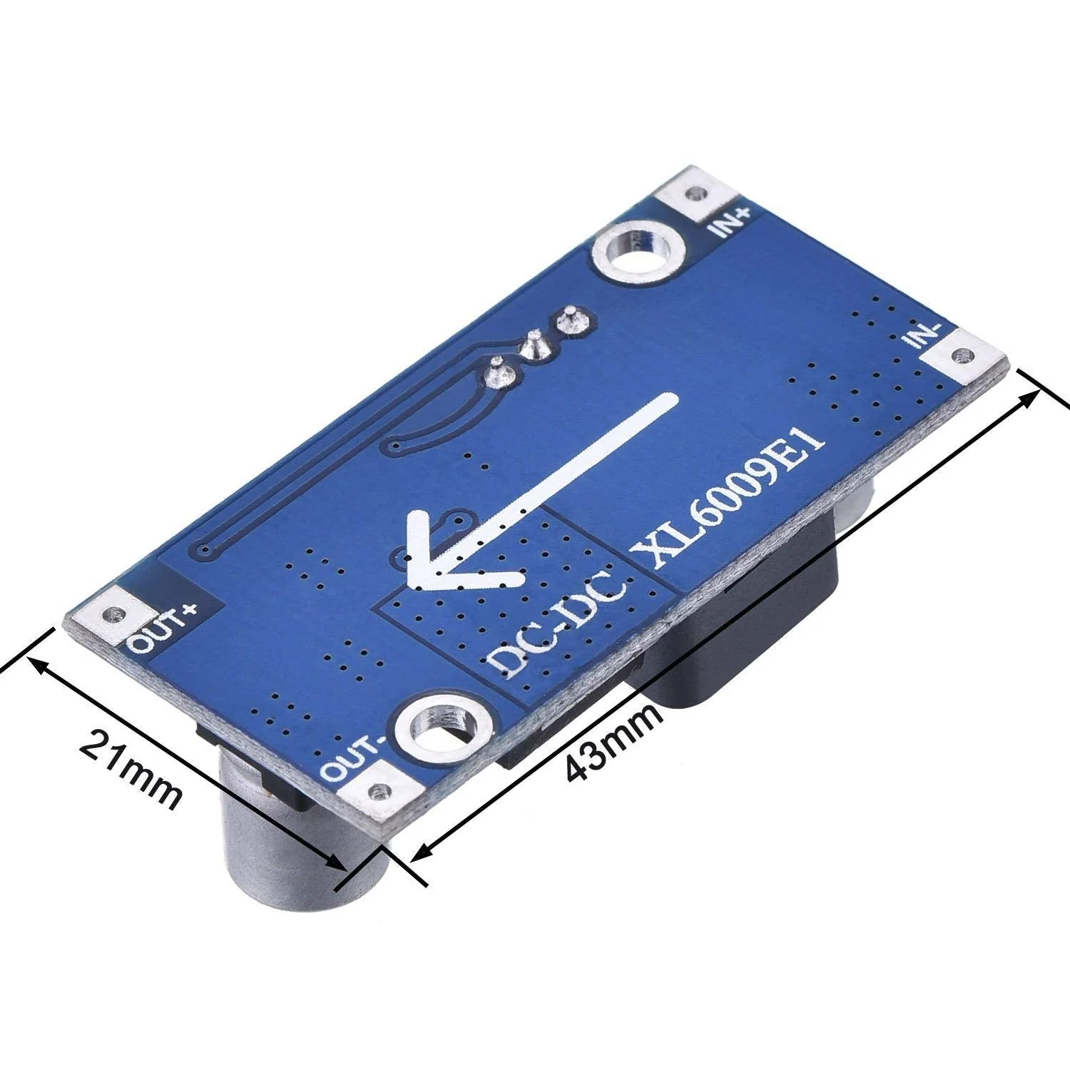 Hailege 5pcs XL6009 DC-DC Adjustable Boost Module DC3.0-30V to DC5-35V Output Voltage Power Converter PCB Module 400KHz - Image 3