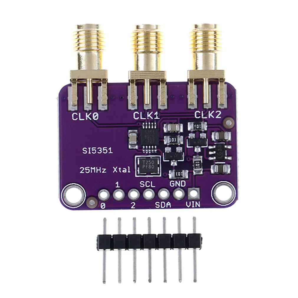 Hailege Si5351A I2C 25MHz I2C High Frequency Signal Generator Breakout Board Rectangular Wave Frequency Generator Signal Generator 8KHz to 160MHz 3-5VDC for Arduino - Image 3