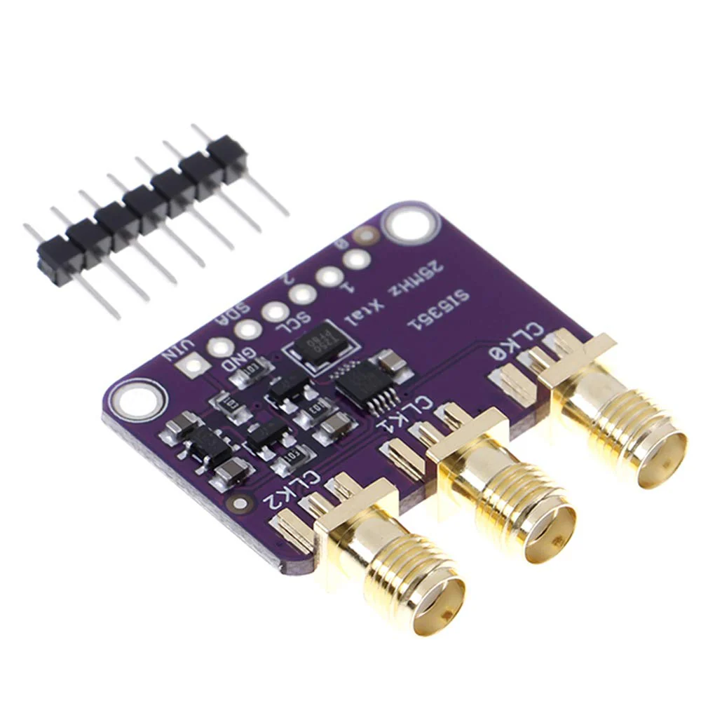 Hailege Si5351A I2C 25MHz I2C High Frequency Signal Generator Breakout Board Rectangular Wave Frequency Generator Signal Generator 8KHz to 160MHz 3-5VDC for Arduino - Image 4