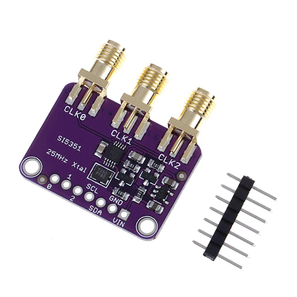 Hailege Si5351A I2C 25MHz I2C High Frequency Signal Generator Breakout Board Rectangular Wave Frequency Generator Signal Generator 8KHz to 160MHz 3-5VDC for Arduino - Image 5