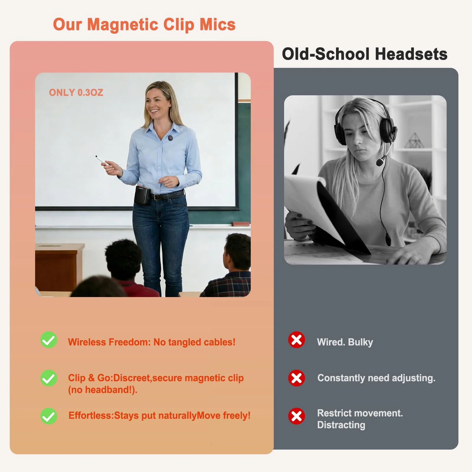 HAKUTA Voice Amplifier with Magnetic Wireless Lavalier Microphone, Portable Bluetooth Speaker for Teachers with 2 Mic, Rechargeable Voice Amplifier for Classroom/Meetings/Training/Outdoor - Image 8