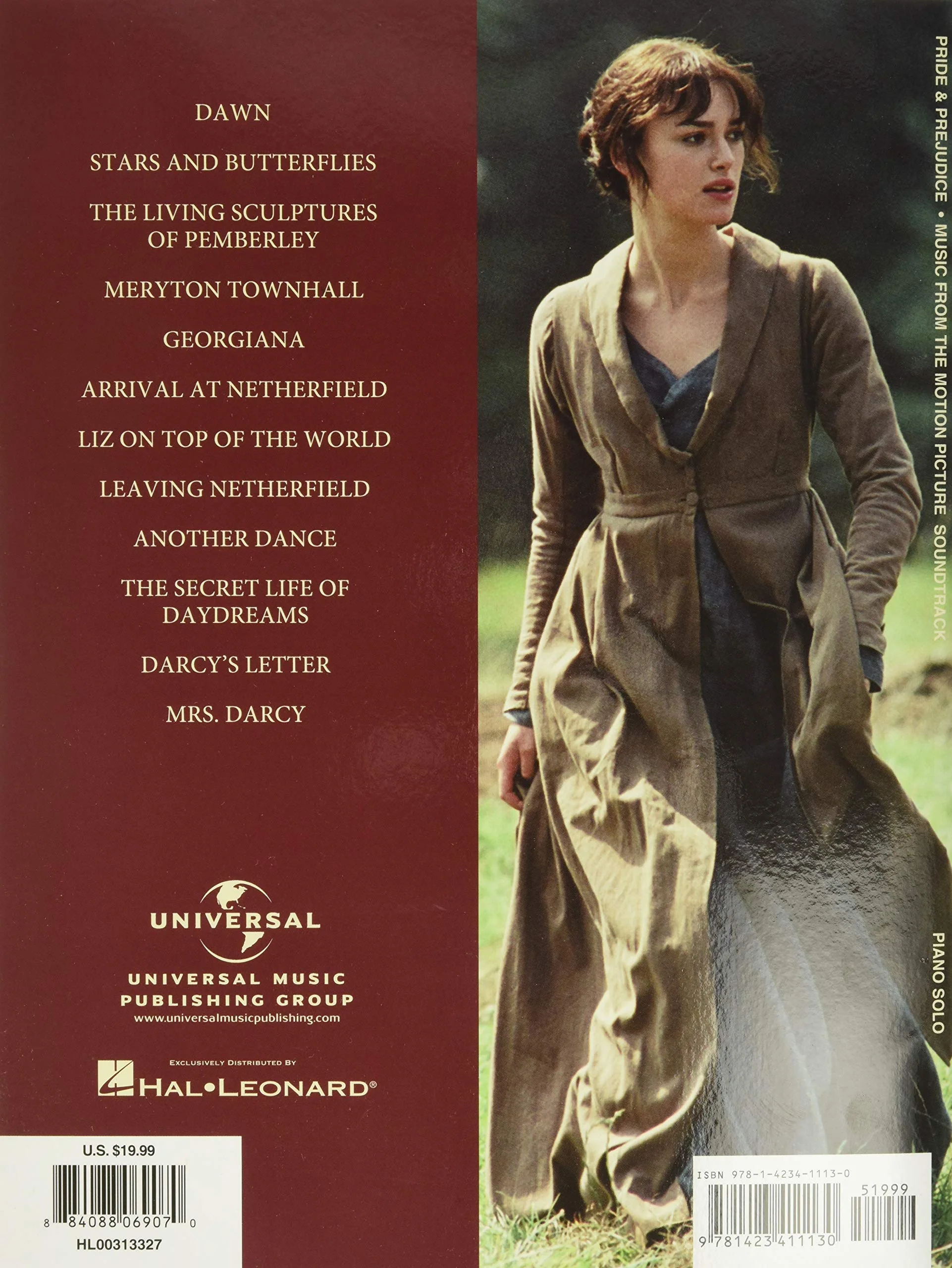 Hal Leonard Pride And Prejudice - Music From The Motion Picture Soundtrack Piano Solo book - Image 2
