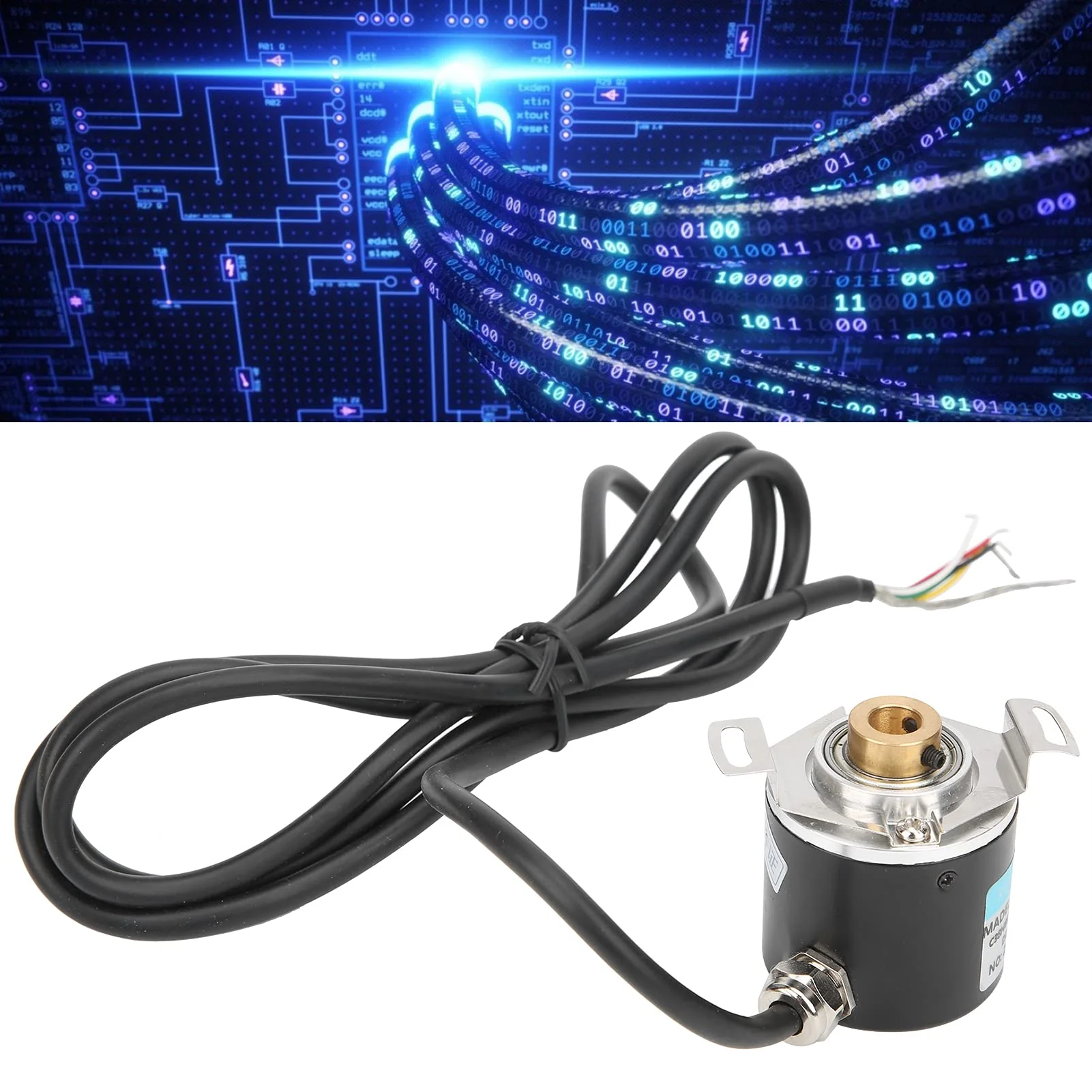 Half Hollow Wave Encoder, Abz Encoder 3-Phase Compact for Engineering Areas for Office Automation (C38S6G5-300Z-G24N, Pisa Leaning Tower Type) - Image 7