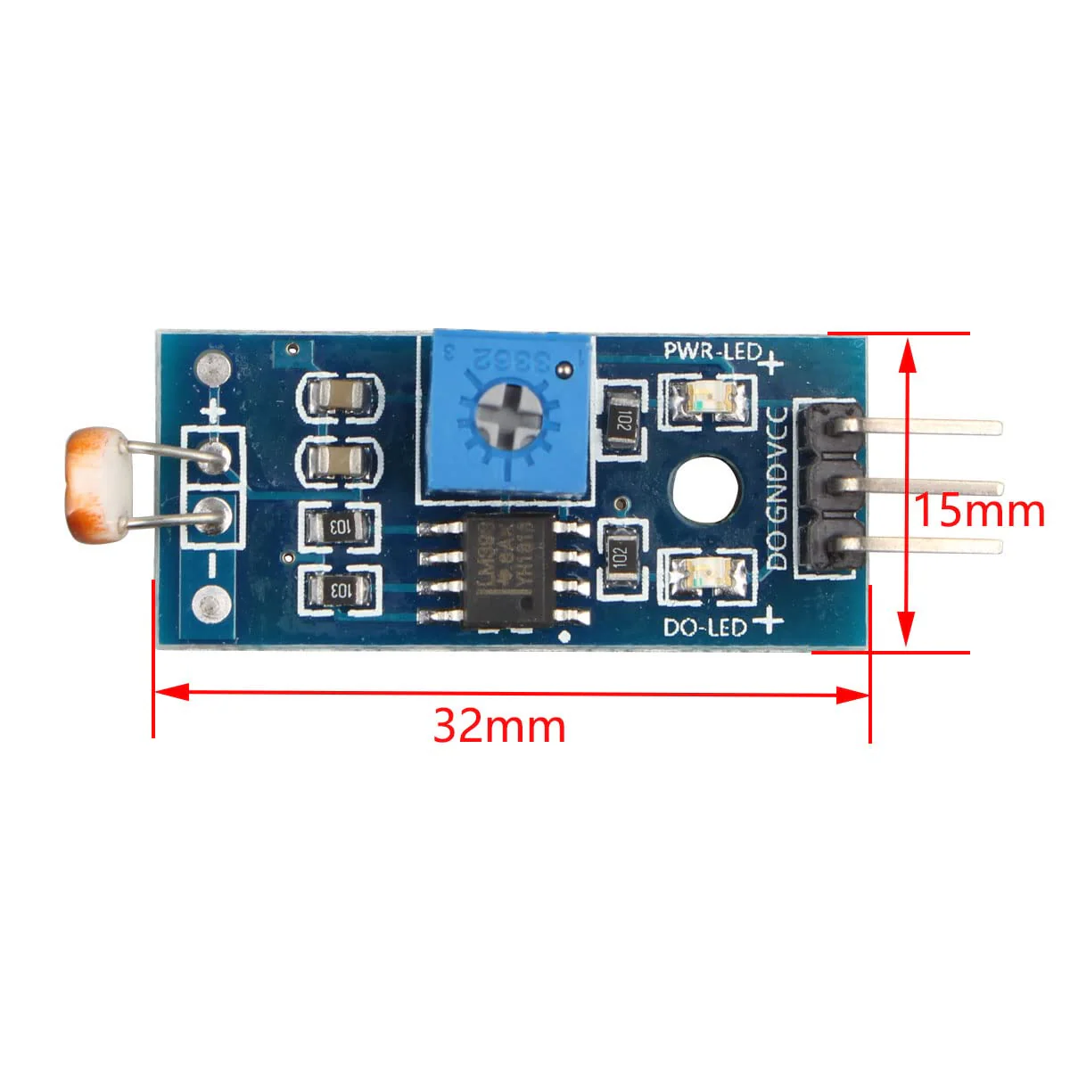 HALJIA Digital Light Intensity Sensor Module Photo Resistor Photoresistor for Arduino UNO - Image 5