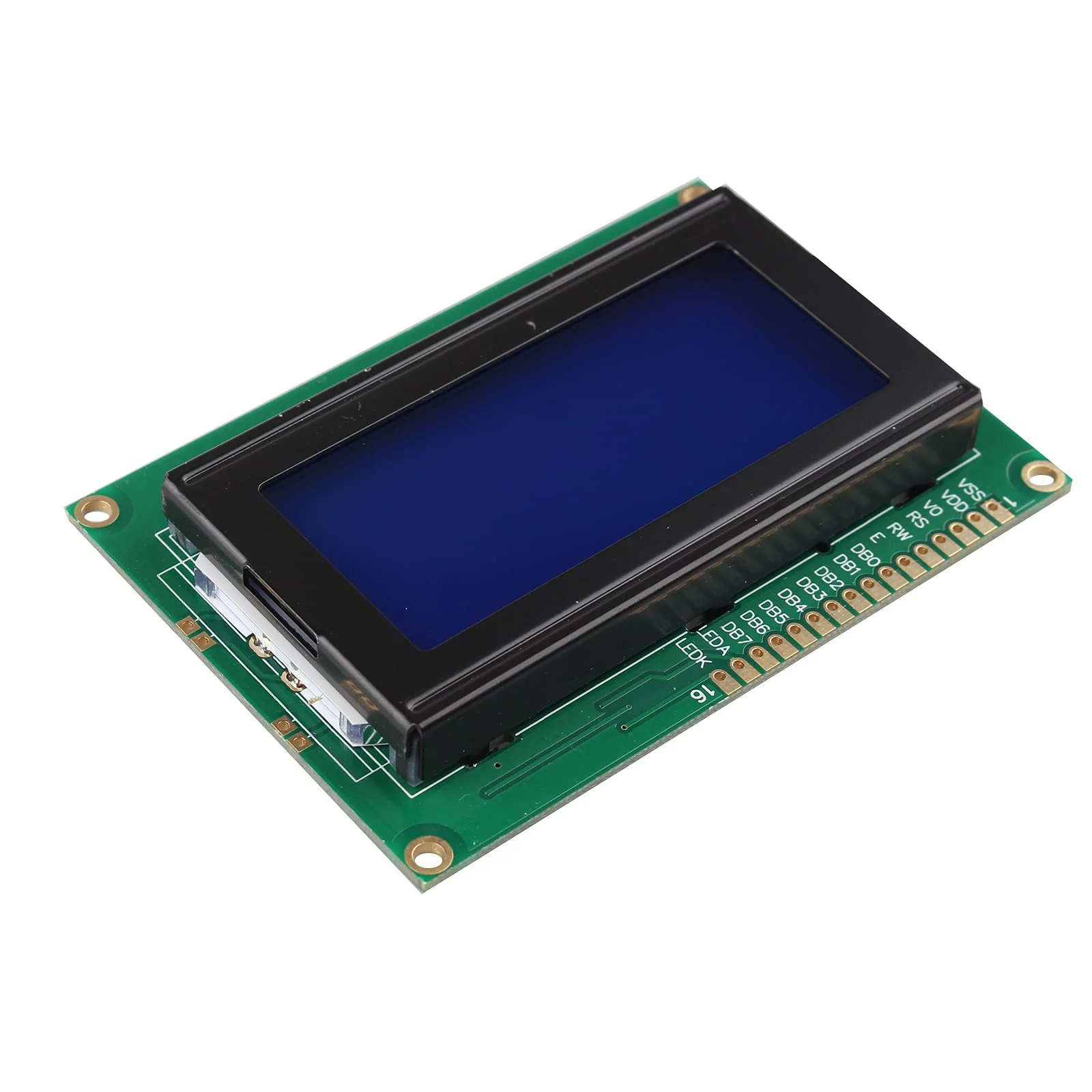 HALJIA LCD 1604 16x4 Character Blue Display Module Blue Backlight Display Board DC 5V Compatible with Arduino Raspberry Pi - Image 2