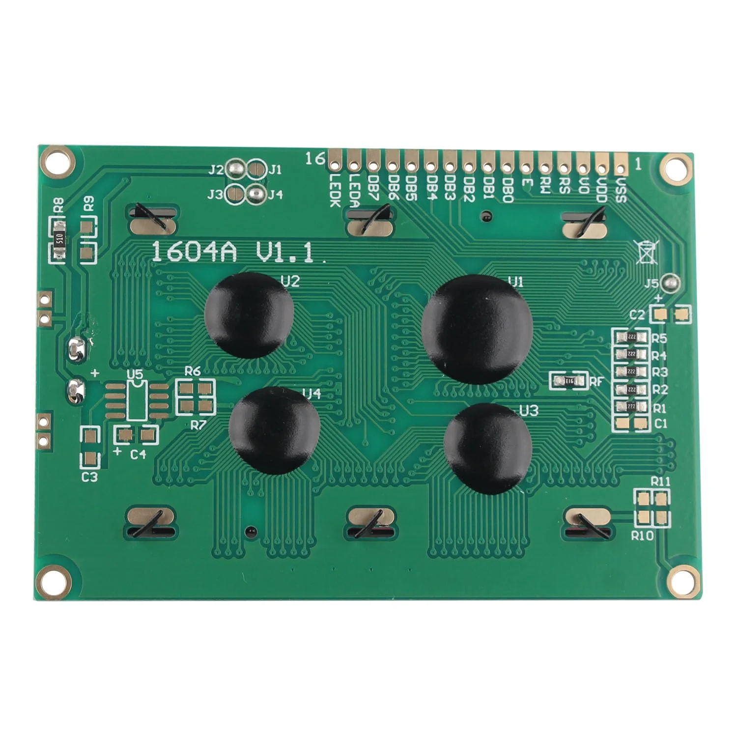 HALJIA LCD 1604 16x4 Character Blue Display Module Blue Backlight Display Board DC 5V Compatible with Arduino Raspberry Pi - Image 4
