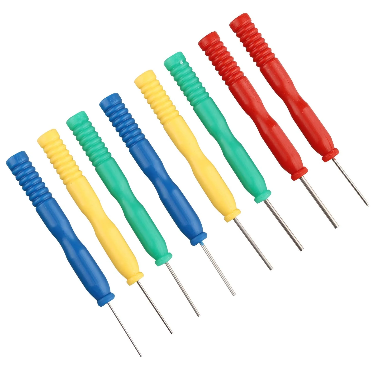 HALJIA Pack of 8 Non-Stick Stainless Steel Hollow Needle Desoldering Disassembly Tool IC Extraction for Capacity Electronic Components - Image 2