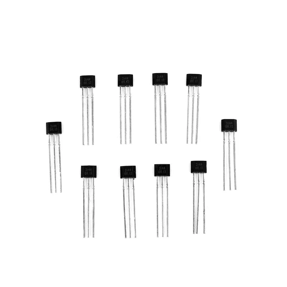 Hall Effect Sensor, 10pcs/lot A3144 3144E OH3144E Ratiometric Linear Hall Effect Sensor Magnetic Detector Switch TO-92UA 3-Pin SIP - Image 2
