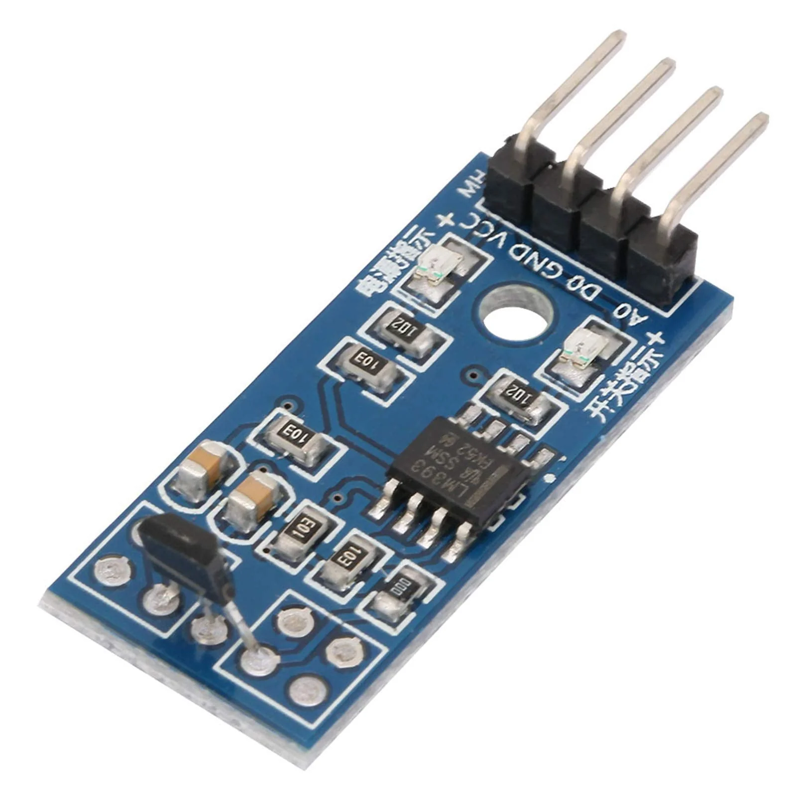 Hall Sensor Switch, Pack of 5 Hall Effect Magnetic Sensor Module 3144E Effect Sensor Switching Speed Counting Sensor Magnetic Detector - Image 6