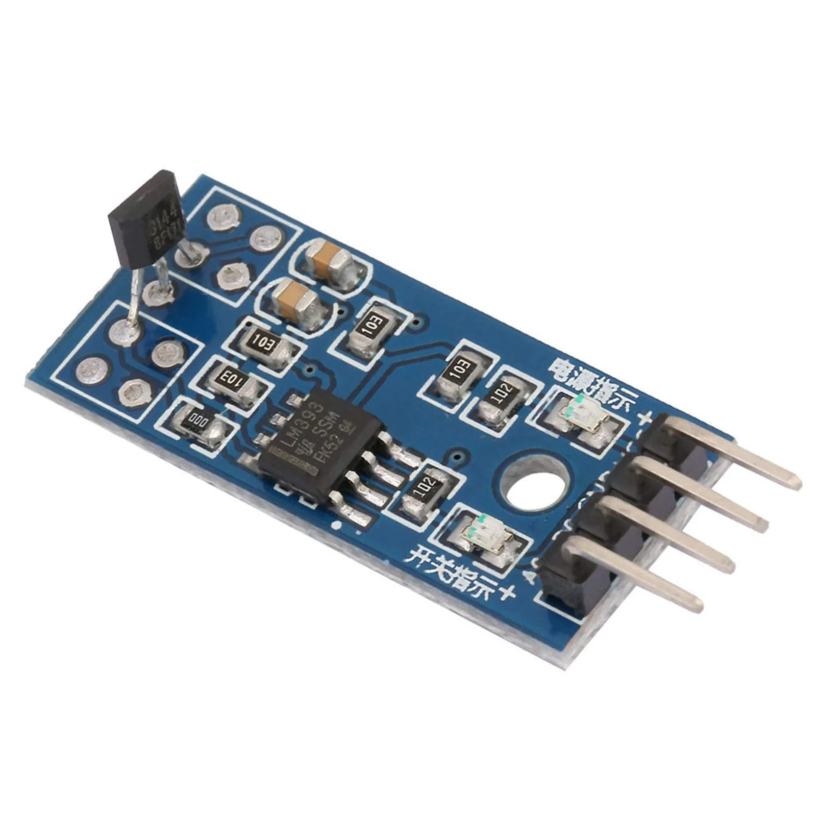 Hall Sensor Switch, Pack of 5 Hall Effect Magnetic Sensor Module 3144E Effect Sensor Switching Speed Counting Sensor Magnetic Detector - Image 7
