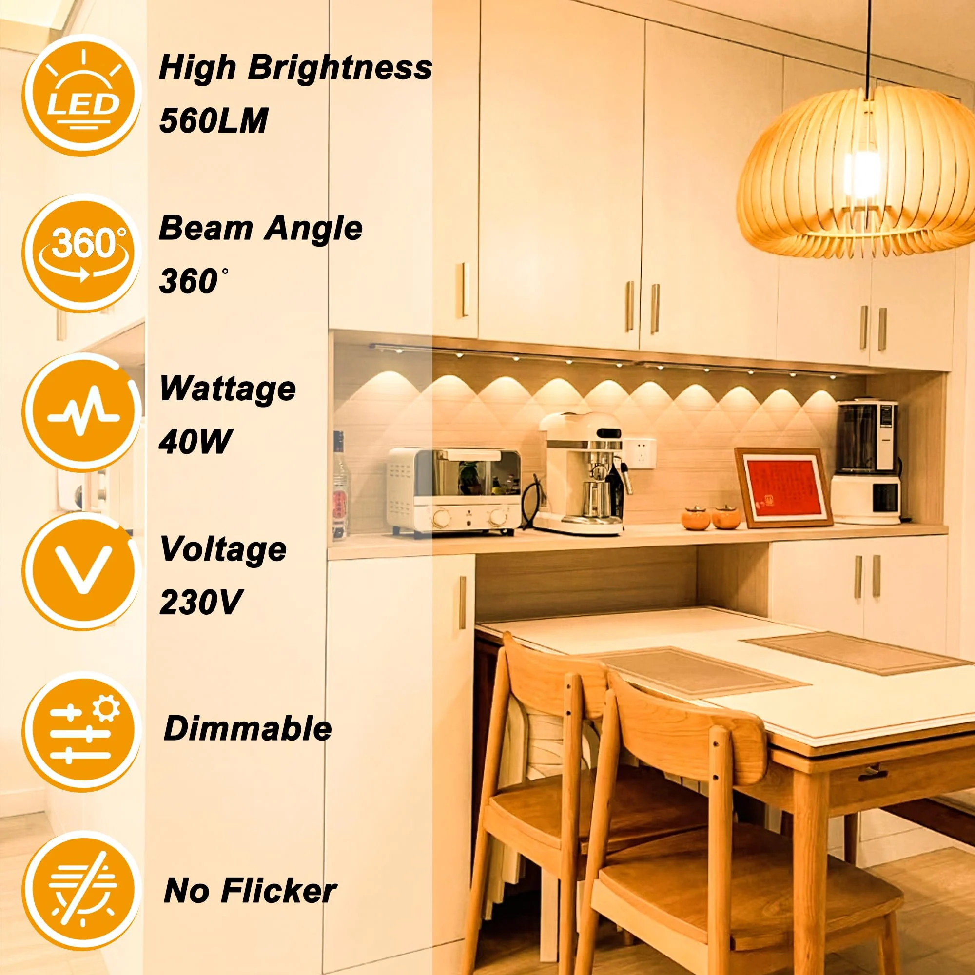 Halogen Light Bulb G9 (12 Pieces) Halogen G9 40 W 230 V, 560 LM 2700 K Warm White Dimmable No Flickering Halogen Bulbs Pin Base Lamp for Oven Lamp 300 °C Microwave Cooker, Ceiling Lights, Wall Lamp - Image 3