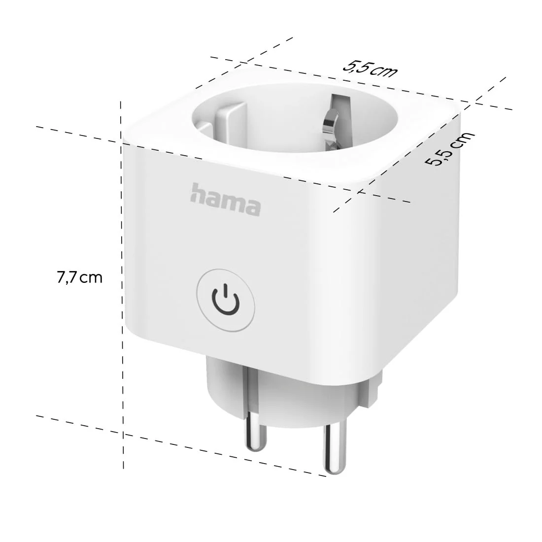 Hama WLAN Socket, Pack of 3 (with Matte Smart Home, Universal, WLAN Controlled Socket with App and Voice Control, as Timer, 3680 W) Pack of 3 - Indoor - Image 6