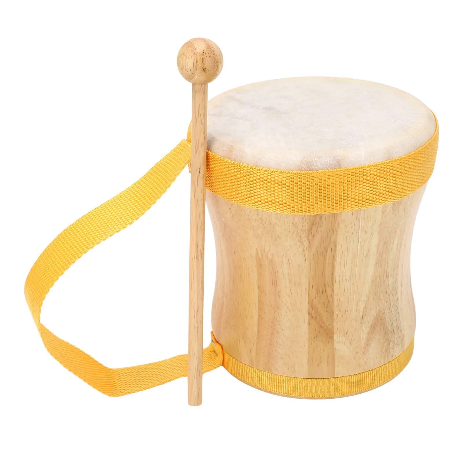 Hand Drum, Bongos For Adults Sheepskin Drum Top Hand Drums For Adults with Stick For Performances, Parties and Music Festivals (Yellow) - Image 6