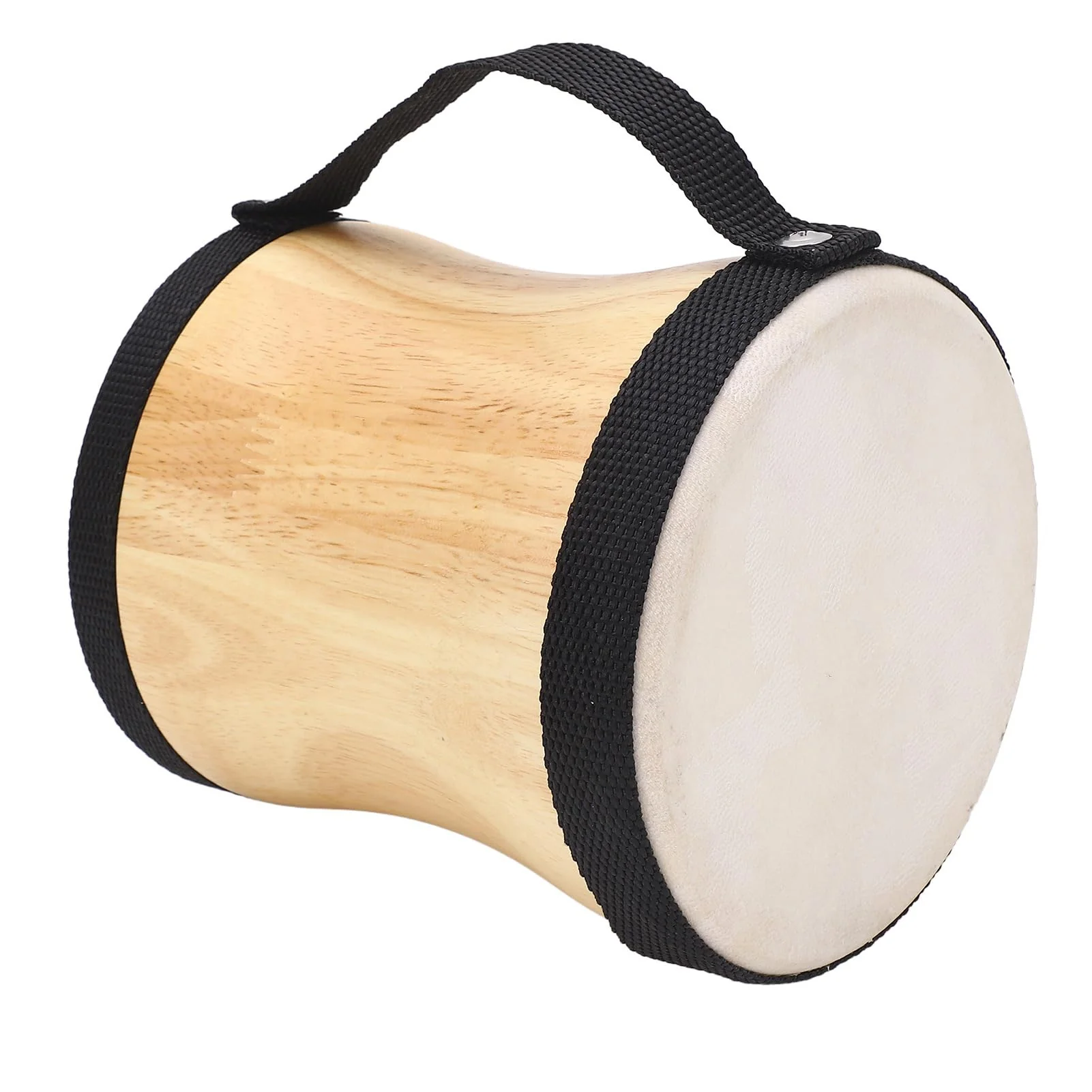 Hand Drum Kit Sheepskin Top Bongo Percussion Drum for Performances Parties Music Festivals (Black) Black - Image 8