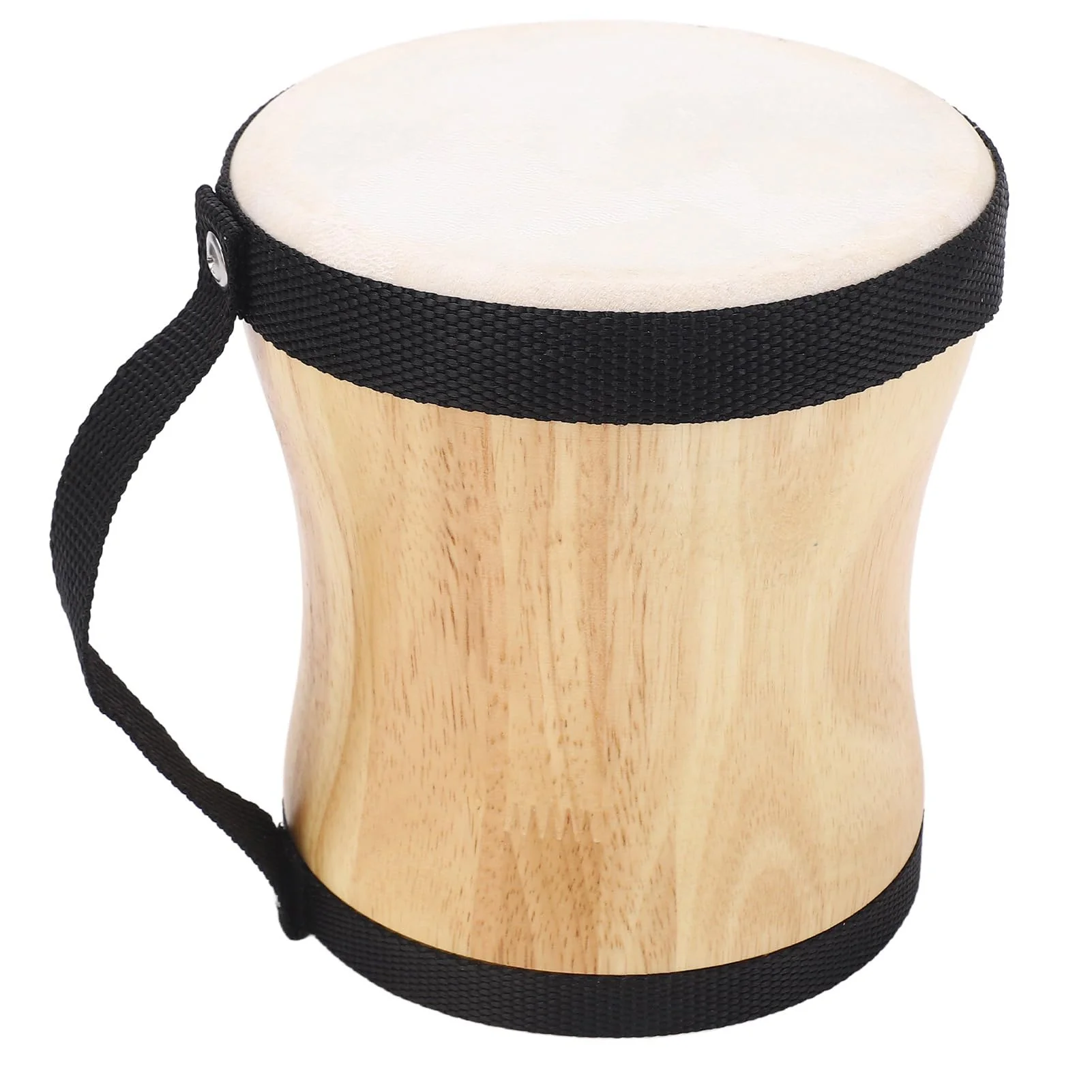 Hand Drum Kit Sheepskin Top Bongo Percussion Drum for Performances Parties Music Festivals (Black) Black - Image 9