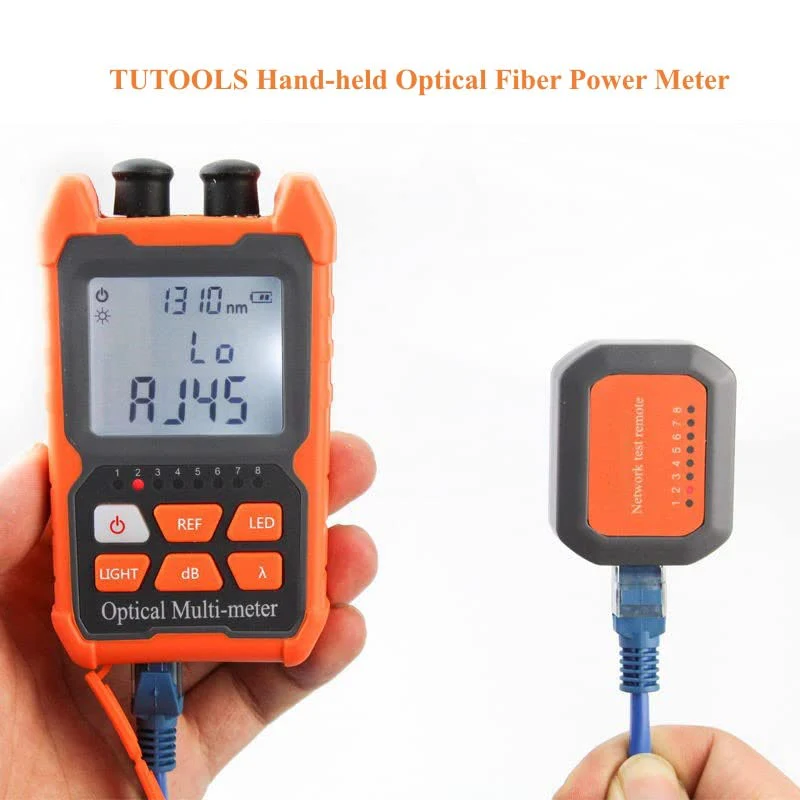 Hand-held Optical Fiber Power Meter, Fiber Optic Cable Tester for FC/SC/ST Universal Interface,Optical Multi-Meter with 2mW Visual Fault Locator - Image 6