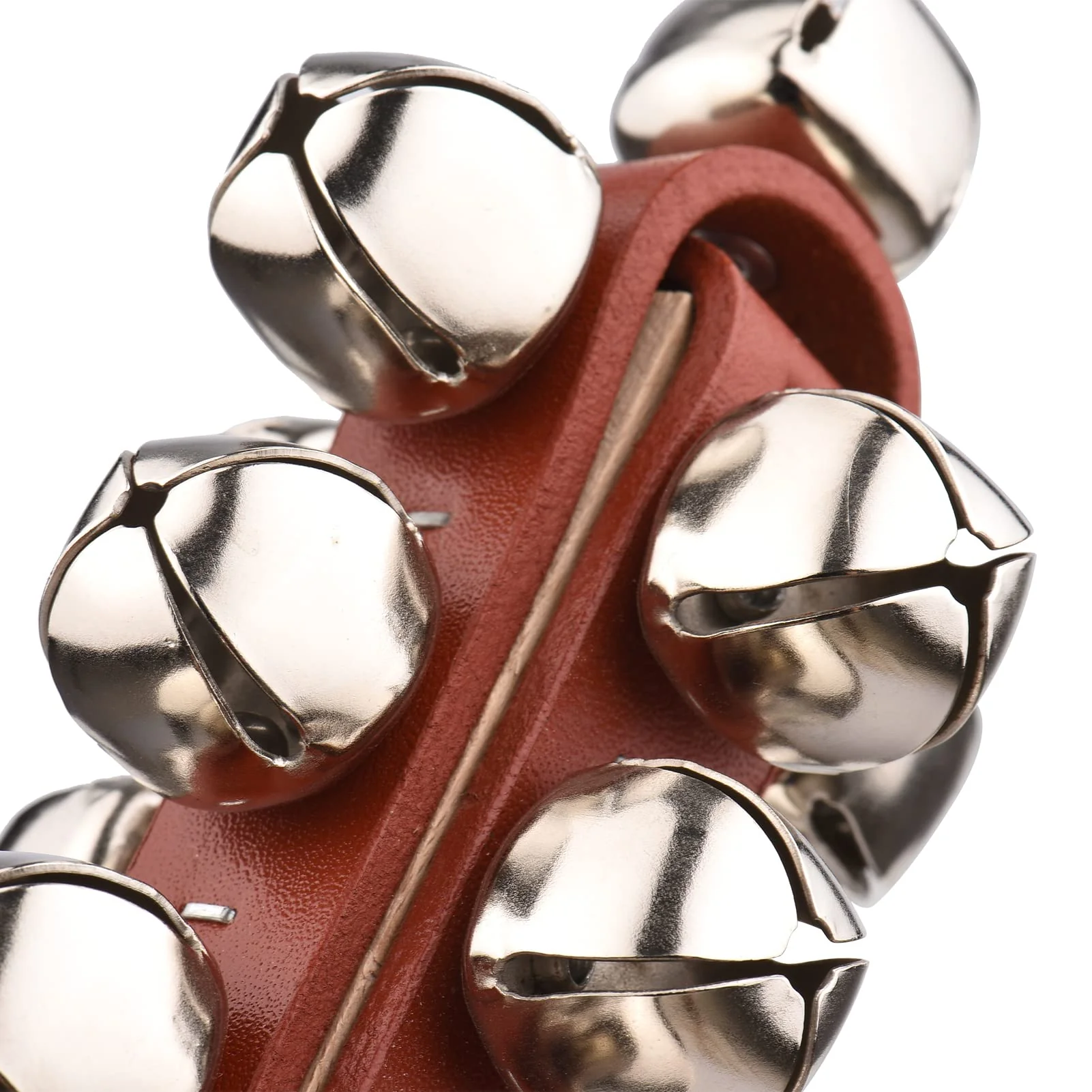 Hand Jingle Bells Hand Sleigh Bells Wooden Shaker Jingle Bells Stick Musical Percussion Instrument Bells for Holiday Home Christmas Decoration - Image 5