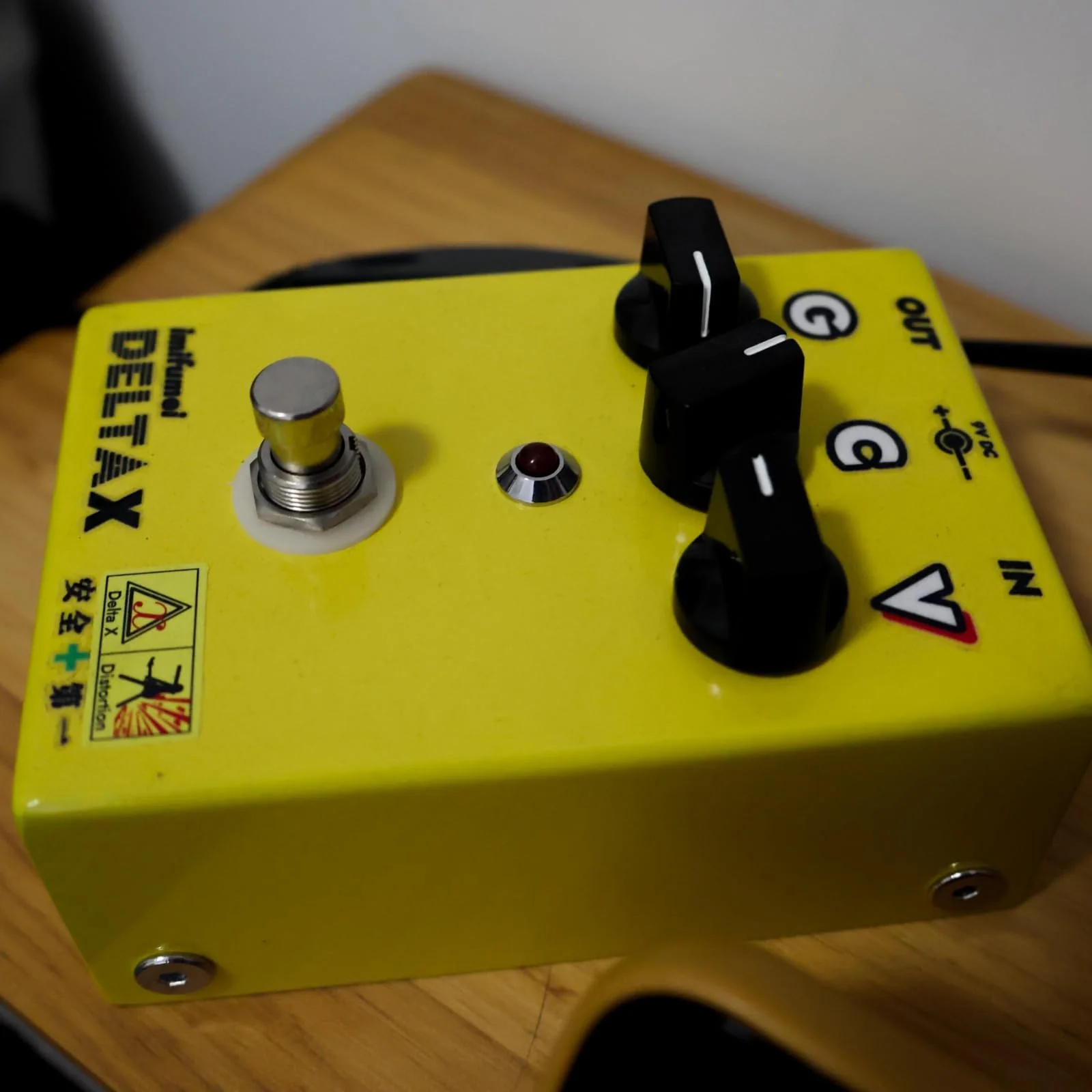 Hand-made distortion Guitar Pedal Distortion+ PEDAL True Bypass, DC 9V, Pedal for Electric Guitar yellow - Image 5